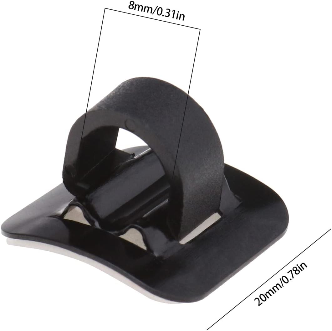 SING F LTD 6Pcs Bike C Clips Housing Hose Guide Clamps MTB Bicycle Bike C-Clips Buckle Brake Cable Line Guide Tubing Fixed Clamp Aluminum Alloy Bicycle Cable Clip image number 3