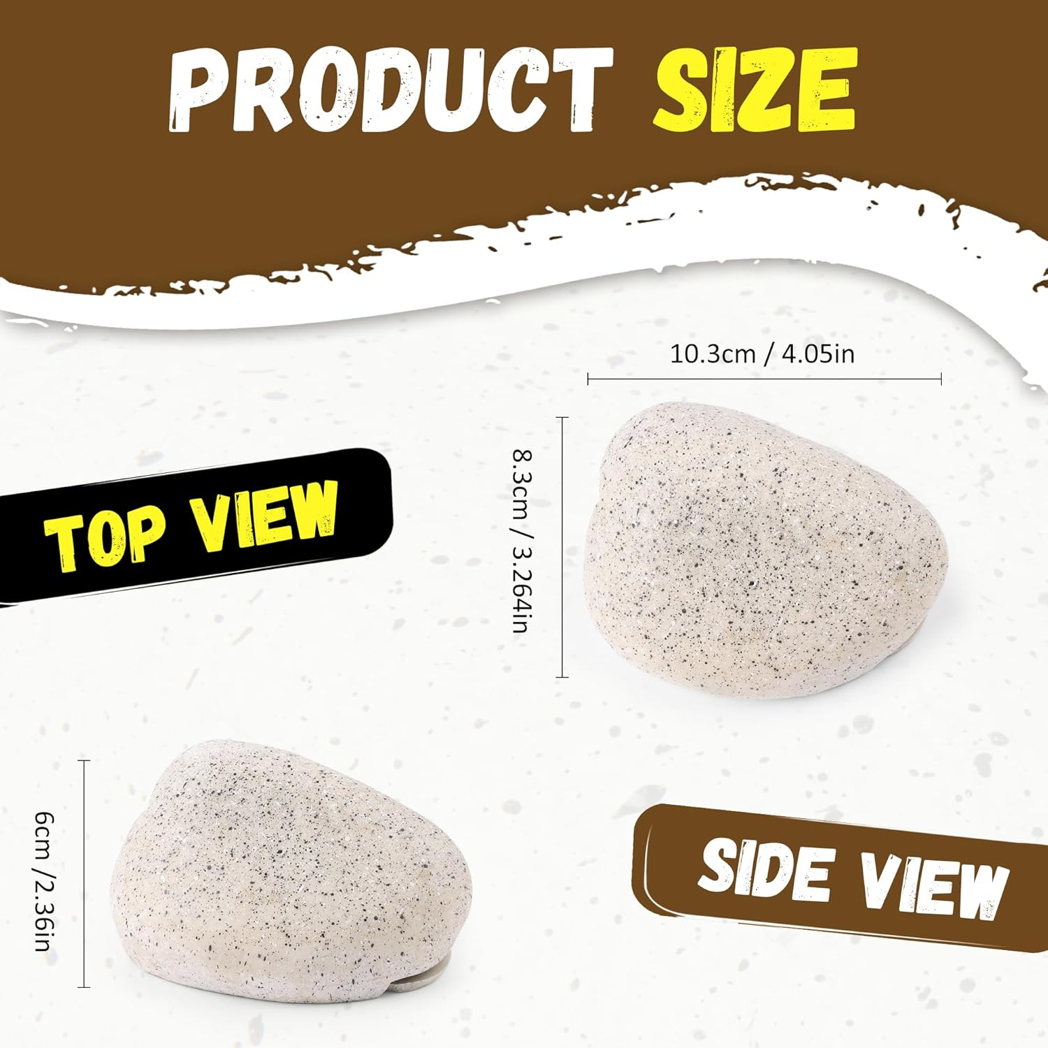 Bargifts Fake Rock Key Hider Safe for Outdoor Garden or Yard, Large Size Fake Stone Hidden Safe - Looks Stone- Hide a Key outside in Rock image number 3