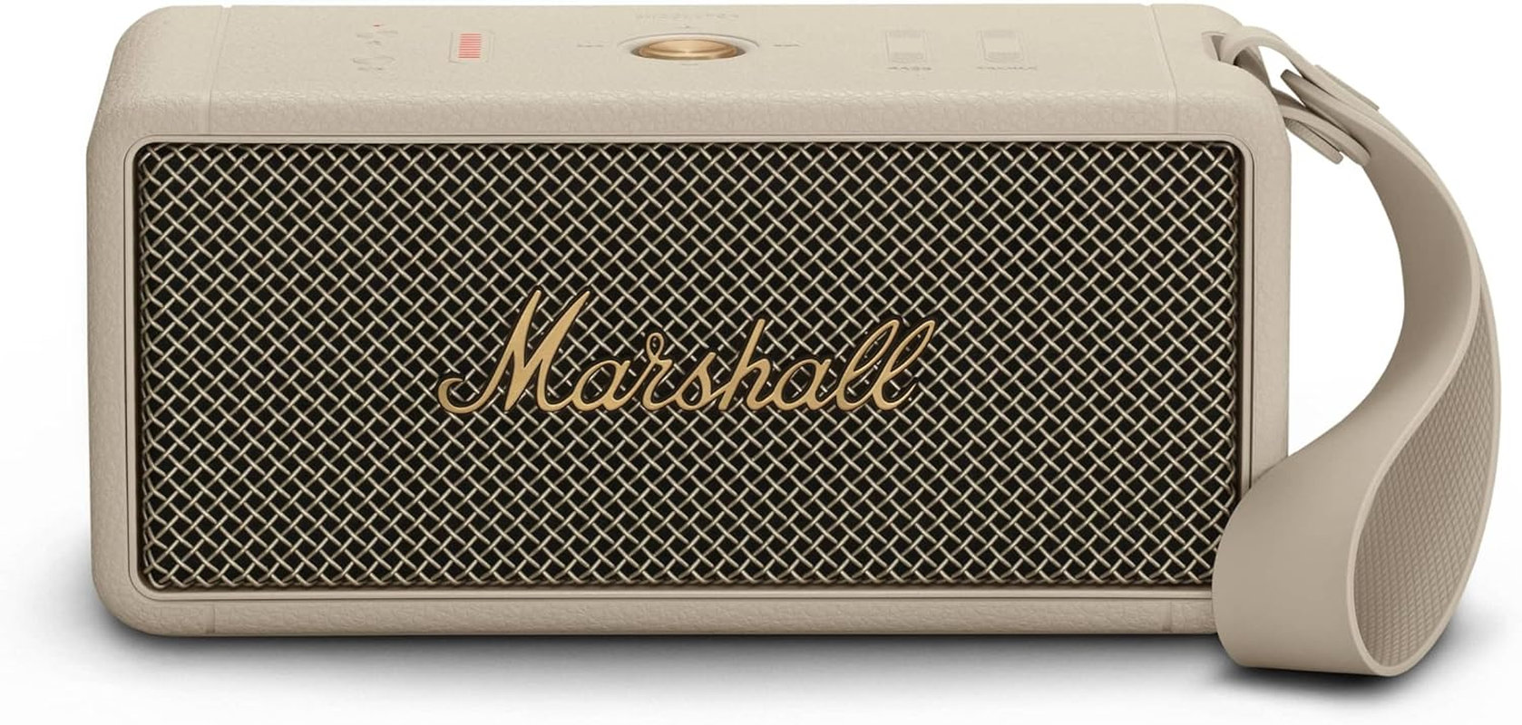 Marshall Wireless Portable Waterproof Speaker, Middleton Cream, 20 Hours of Continuous Playback, IP67 Waterproof image number 2