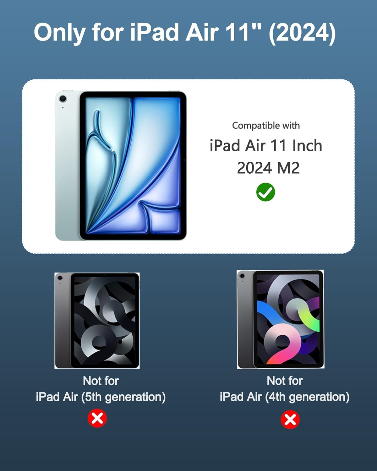 2 PACK Paper-Feel Screen Protector for Ipad Air 11 Inch M2 2024/M3 2025, Matte PET Film Compatible with Pencil Pro, Anti-Glare/Write and Draw like on Paper image number 3