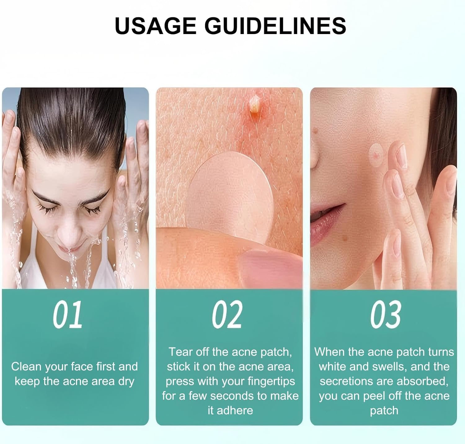 AYOCULTURE Fast-Acting Pimple Patches - Hydrocolloid Acne Patch for Overnight Use - 360Pcs image number 5