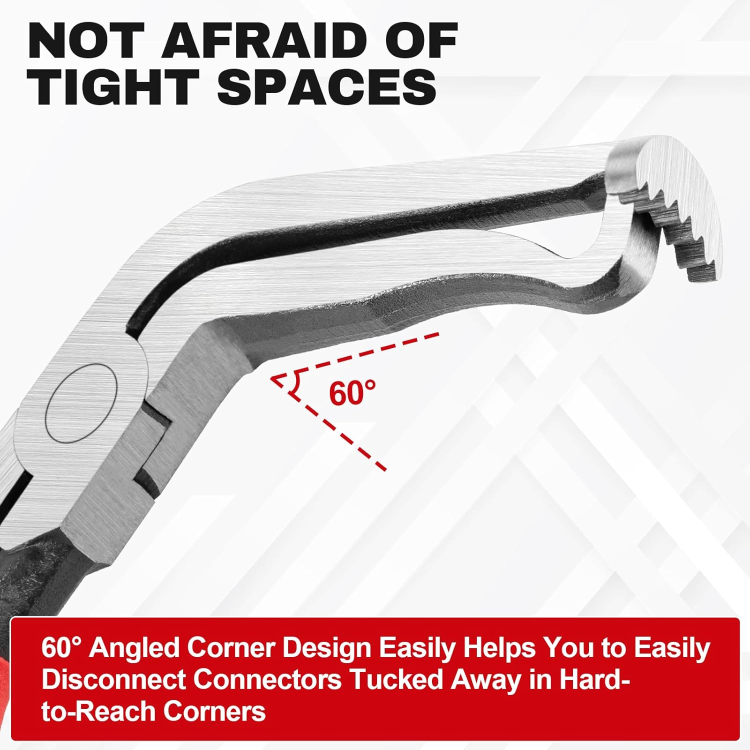 3PCS Electrical Disconnect Pliers, Upgrade Electrical Connector Pliers, Automotive Electrical Connector Removal Tool, Electrical Plug Connector Separator for Cars, Trucks, Suvs image number 4