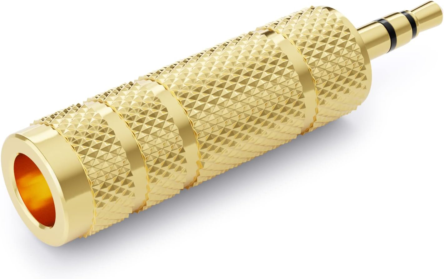 Deleycon Jack Adapter [Pack of 2] 3.5 Mm to 6.35 Mm - Stereo Audio Coupling - for Mobile Phones Smartphone Tablet PC Notebook Computer Hifi Receiver Amplifier Home Cinema TRS image number 2