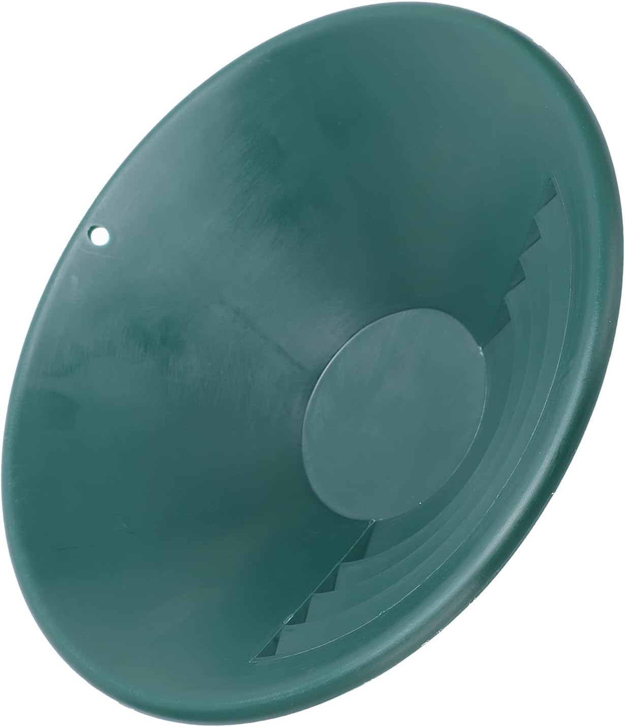 10.2" Gold Pan, Gold Panning Pan with Ridge Riffles, Professional Gold Pan for Gold Panning Paydirt, Gold Sifting Classifier, Washing Gold Sieve Tray, Outdoor Panning-Mining-Prospecting image number 2