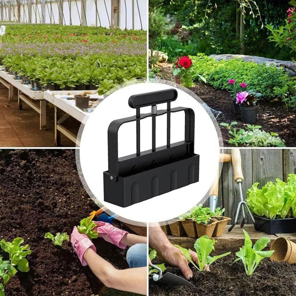 Soil Blocker Tool for Seed Starting &ndash; Soil Block Maker with Comfortable Handle &ndash; Handheld Blocking Tool for Germination, Transplanting, Garden & Greenhouse Use image number 2