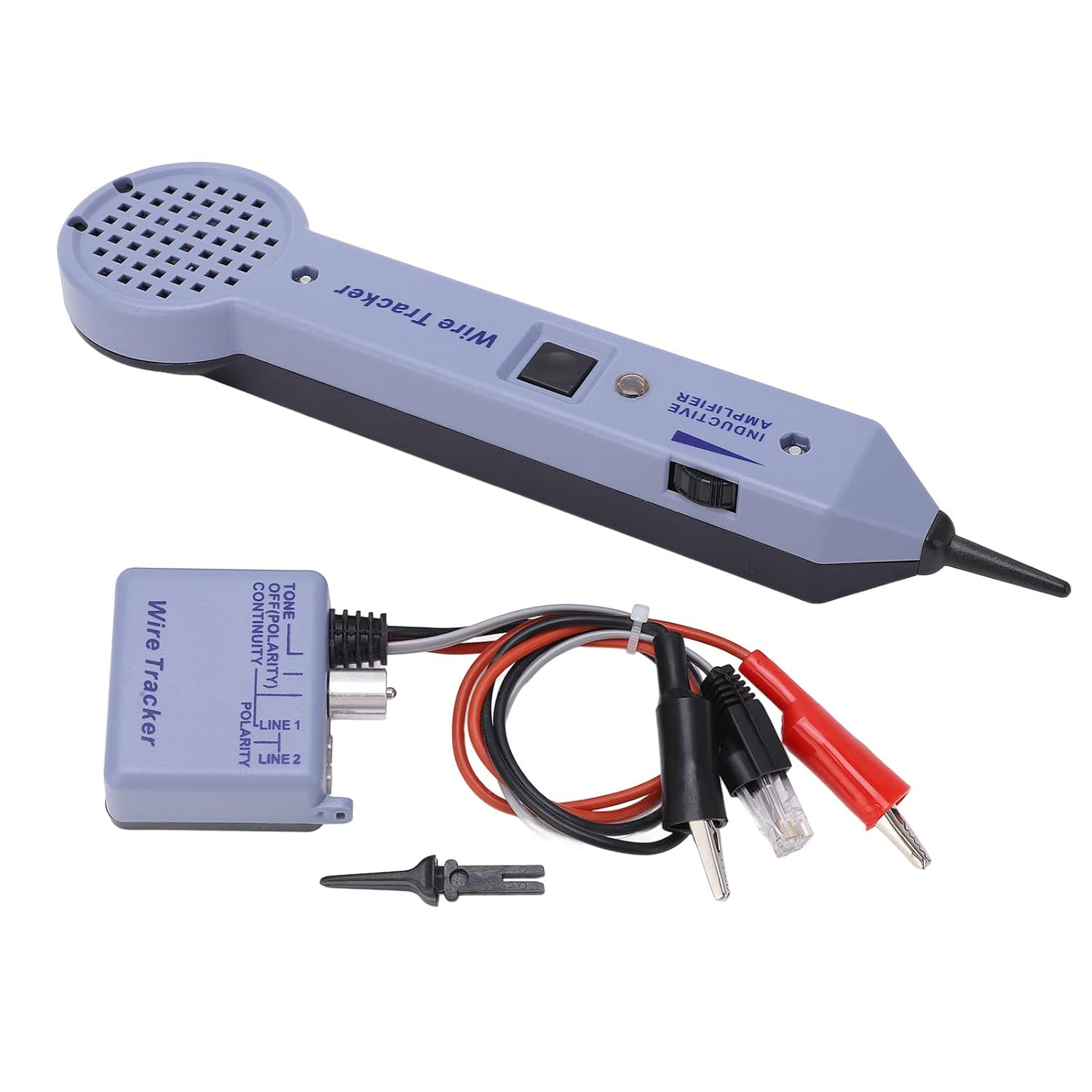 Tone Generator Kit, High Accuracy Cable Toner with Adjustable Volume, Inductive Amplifier, Wire Tracer Circuit Tester and Tone Tracing Probe Kit, Tone and Probe Kit image number 2