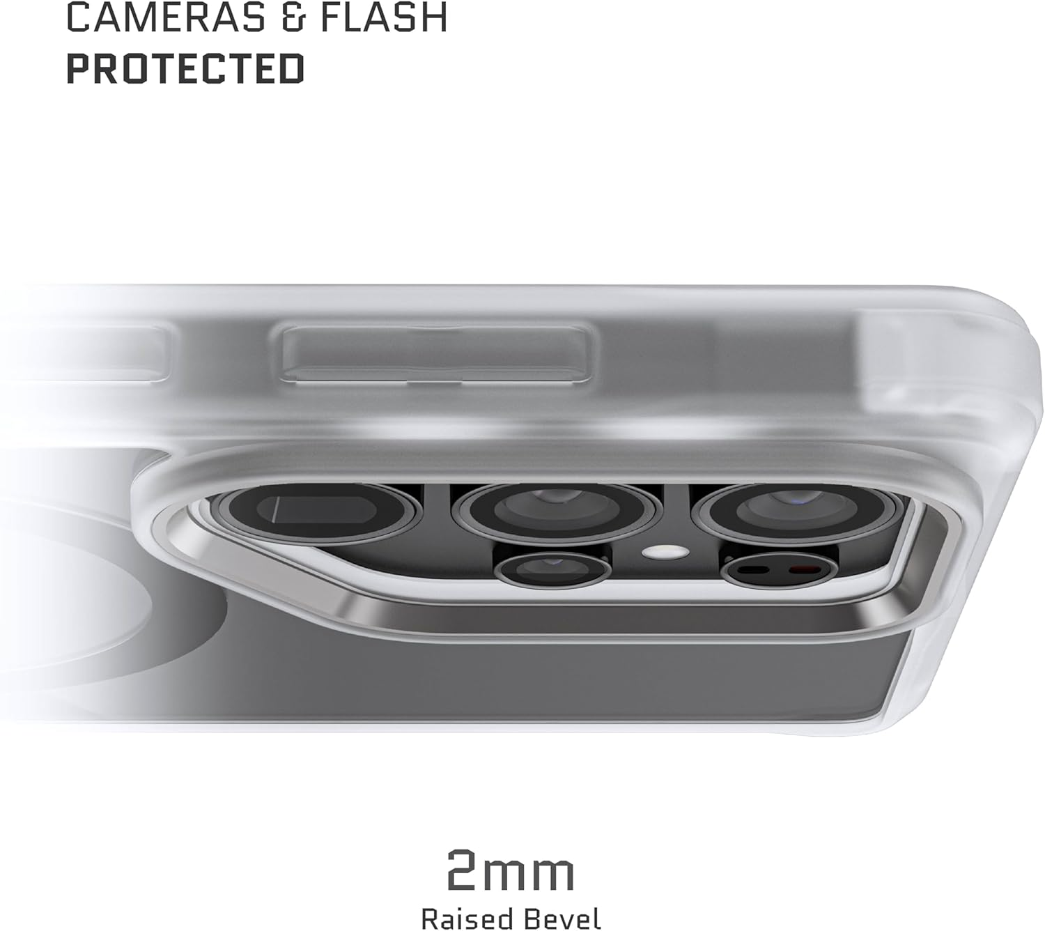 Ghostek Covert S25 Ultra Clear Case Magsafe Compatible with Magnetic Ring, Slim Thin Shockproof Phone Cover Designed for 2025 Samsung Galaxy S25Ultra (6.9") (Clear Matte) image number 6