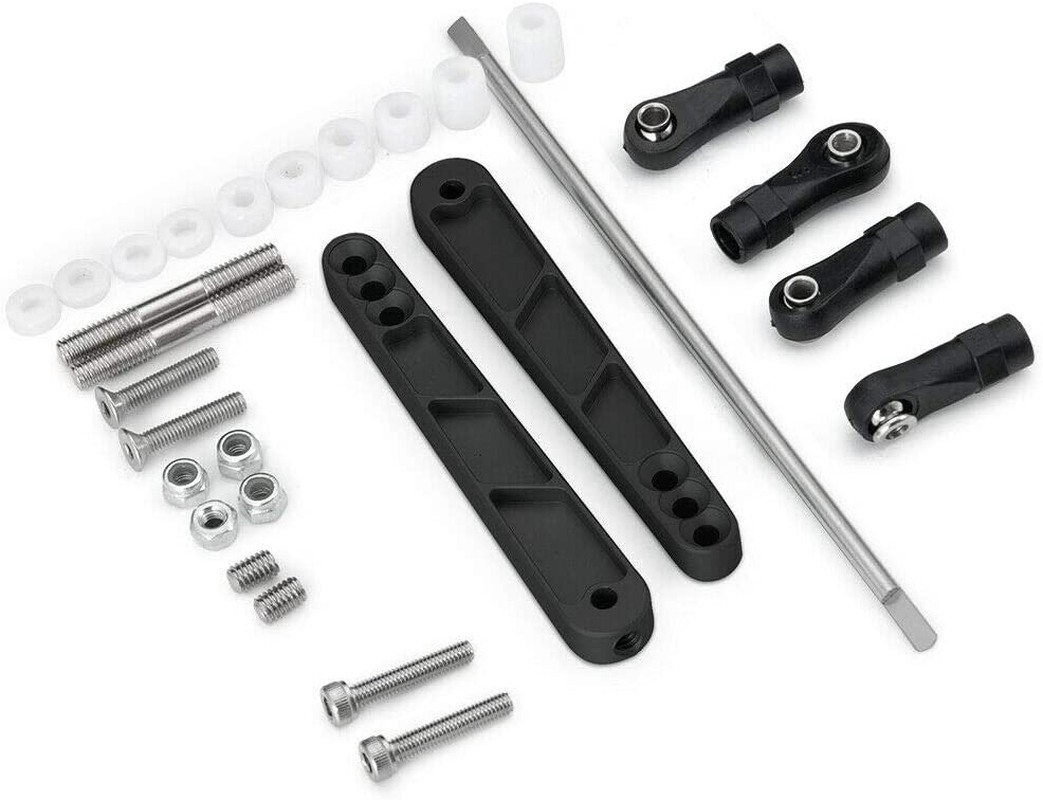Alloy Rear Anti-Sway Bar Swaybar Set for 1/10 RC Axial Wraith RR10 Bombers (Black) image number 5