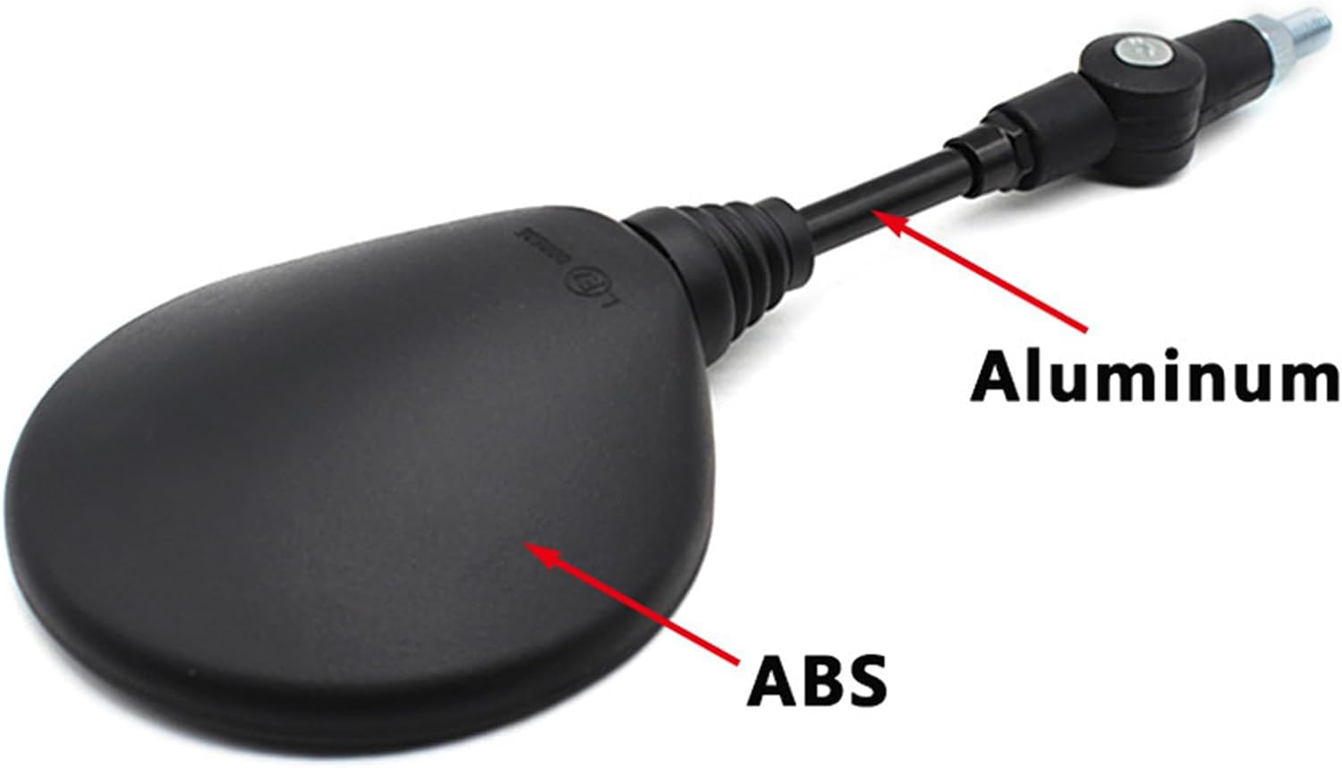 2 Pack 360&deg; Adjustable Motorcycle Rearview Mirror, Side Mirror, Indestructible Front Mirrors - Adventure Set image number 5