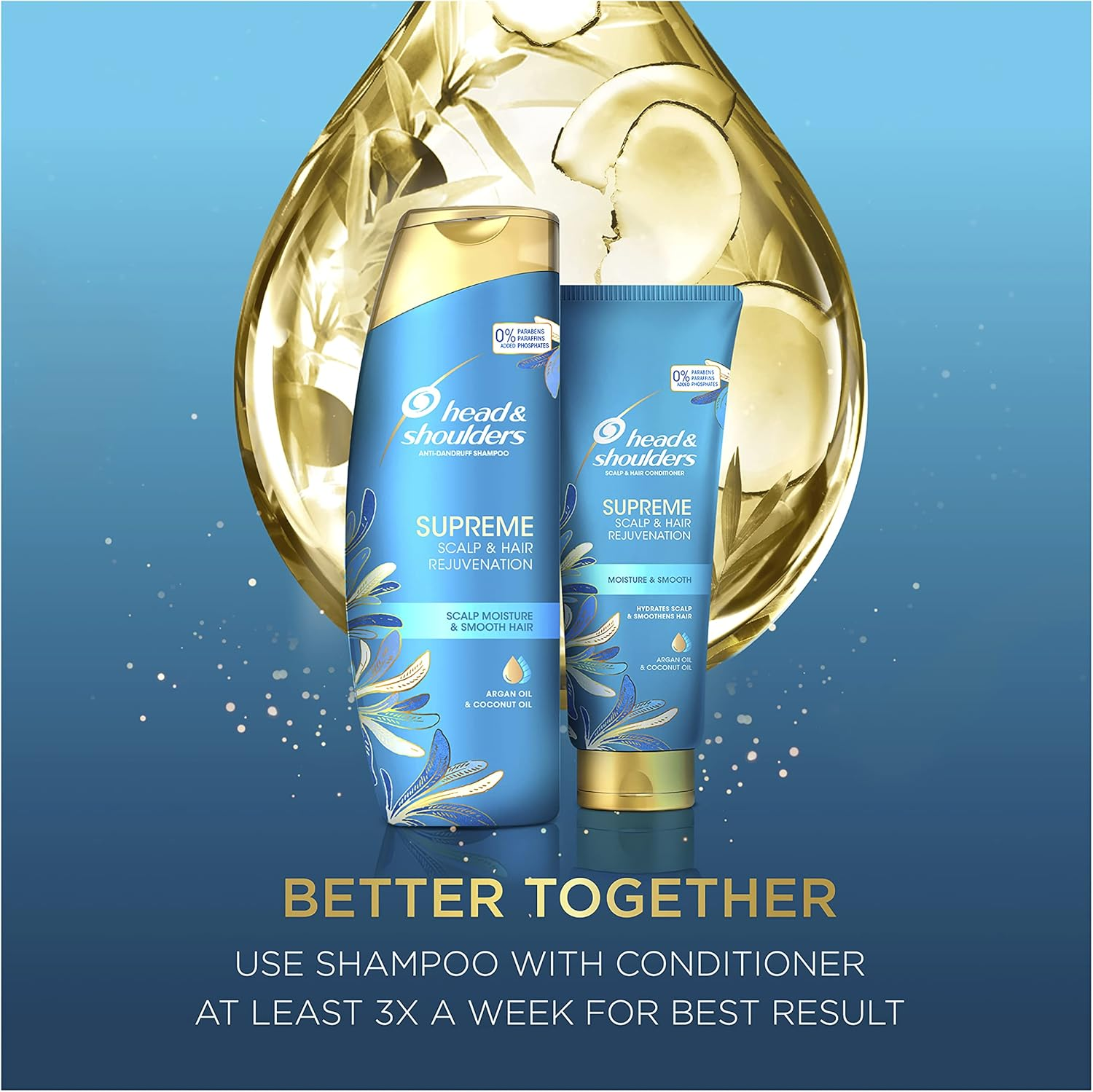 Head & Shoulders Supreme Moisture anti Dandruff Conditioner 550Ml image number 5