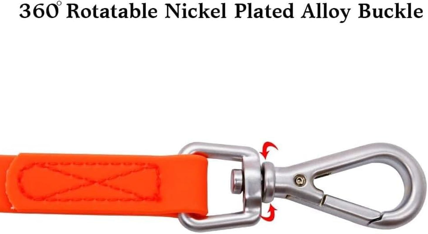 Waterproof Dog Training Leash, 15Ft Dog Training Long Leash, Heavy Duty Outdoor Recall Lead for Small, Medium and Large Dog,Orange. image number 1