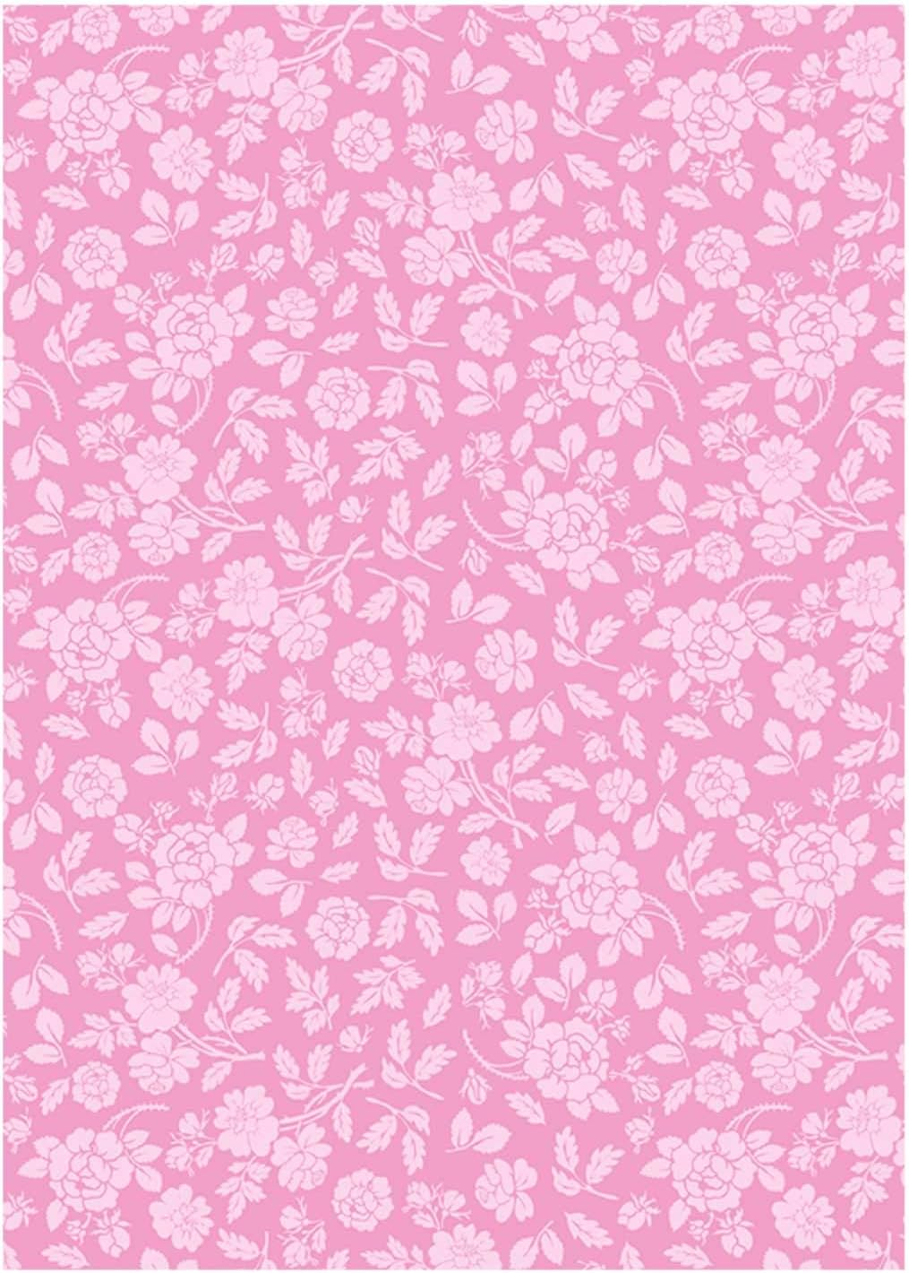 Ursus 60404699 - Flock Cardboard, Roses, Pastel, DIN A4, 220 G/M&sup2;, 5 Sheets in , Dyed, One-Sided with White Flock, Ideal for Creative Crafts image number 5