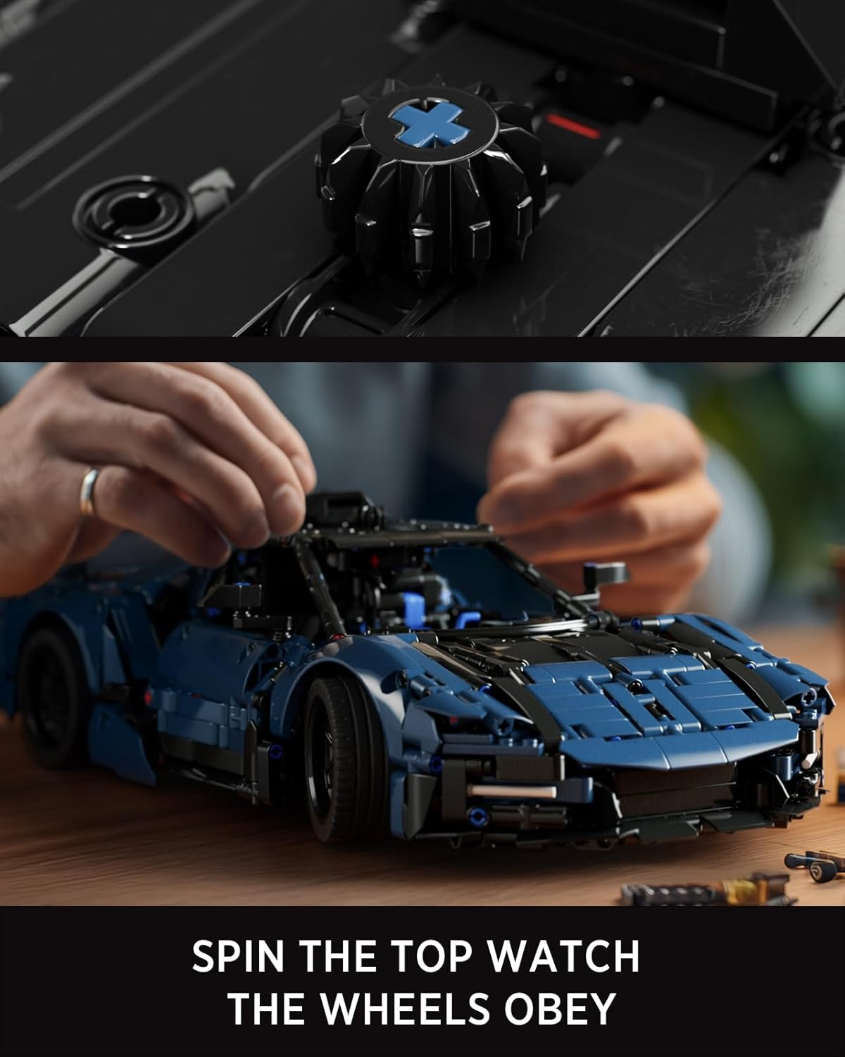 Nifeliz MCX Race Car Building Set for Adults, Collectible 1/12 Scale Sports Car Model Toy, Ideal Gift for Race Lovers (1,726 PCS, NF10321) image number 1