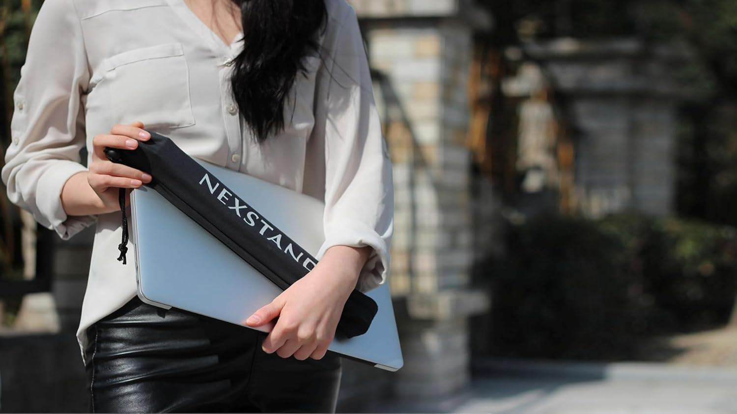 NEXSTAND K2 Laptop Stand for Desk, 8-Levels Adjustable Height Ergonomic Laptop Riser, Ventilated Computer Stand Holder Compatible with Macbook Air Pro, Dell, 10-17&rdquo; Laptops image number 5