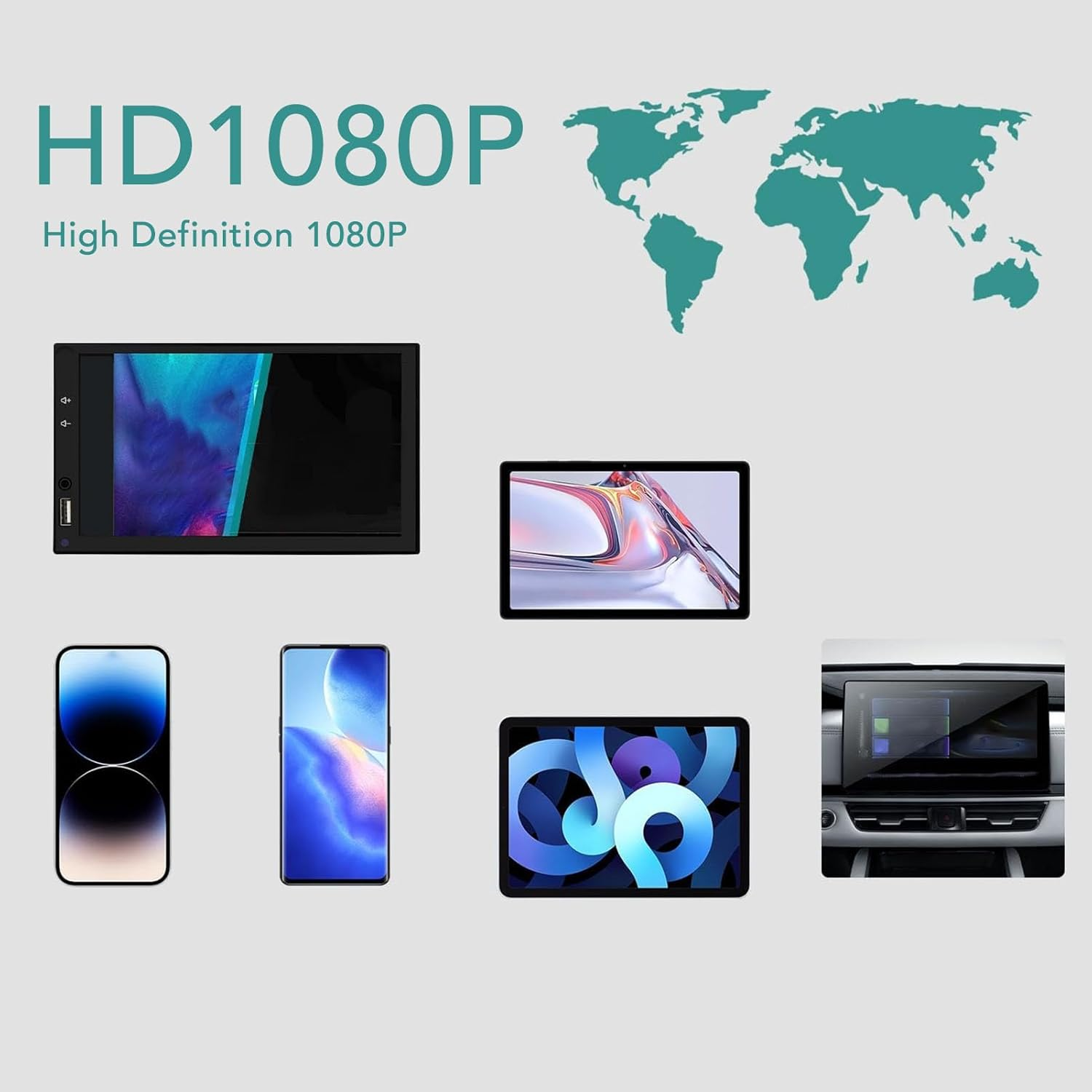 Backup Camera, Wire Less Fidelity Vehicle Backup Camera, HD 1080P 90 &deg; Wide Angle, Automatic Infrared Night Vision Lights, Rear Camera for Android & Ios image number 4