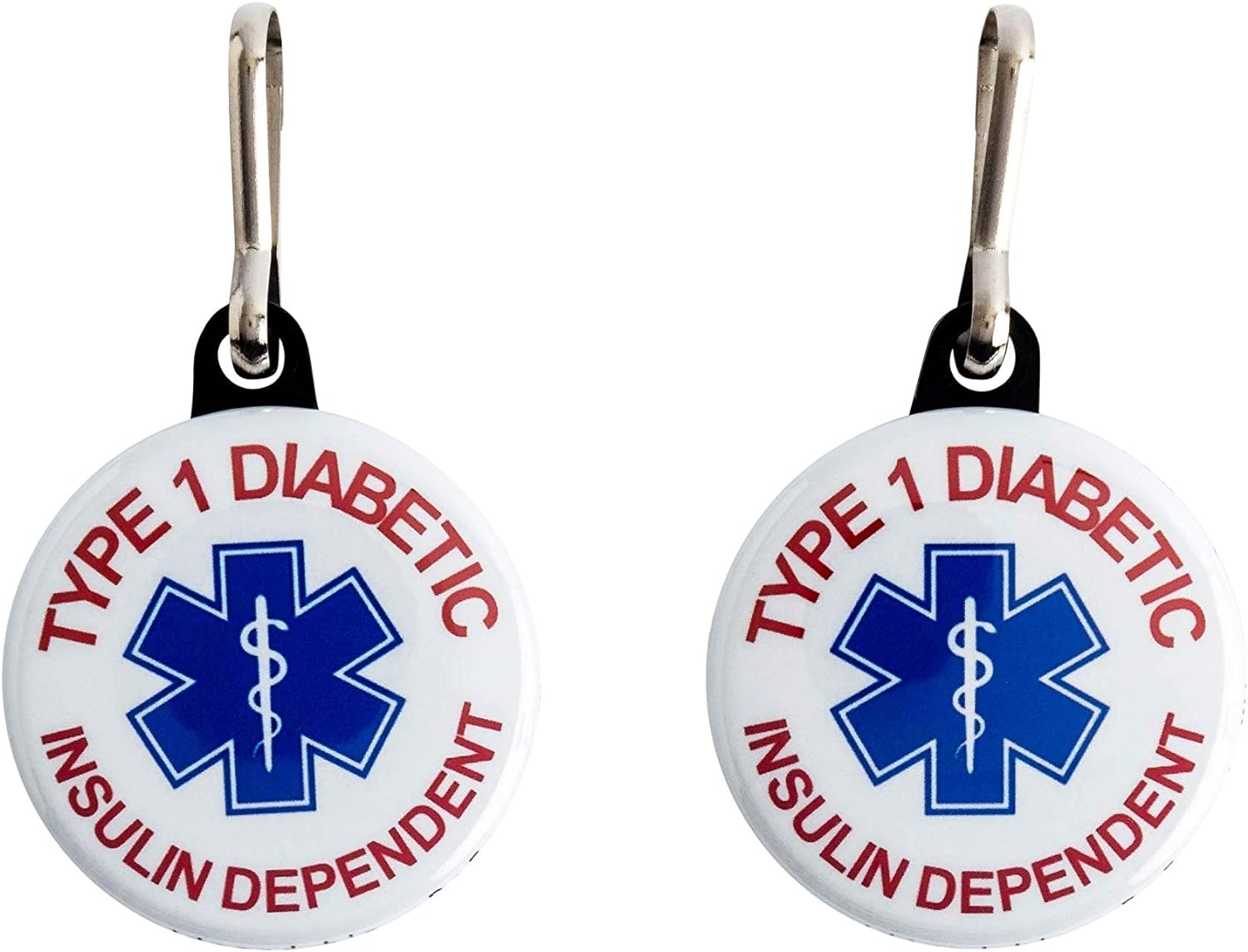 Secure ID I Have Type II Diabetes Button with Snap Clip, Life Alert Button, Medical ID Button for Emergency Situations, Medical Alert for Diabetes Patients (Pacemaker)