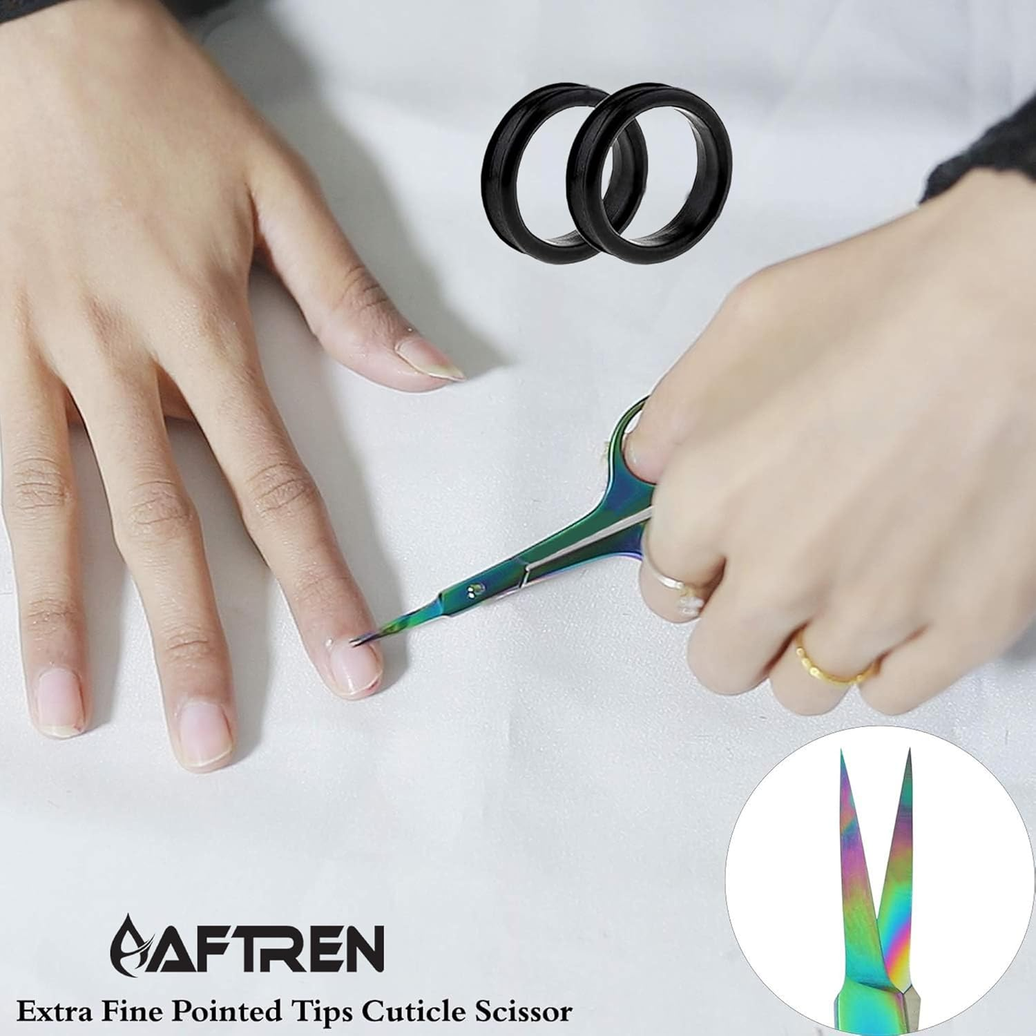 Professional Stainless Steel Cuticle Scissors, Eyebrow Scissors, Eyelashes and Moustache Scissors, Manicure Scissors and Nail Scissors for Kids for Men, Women and Girls image number 6