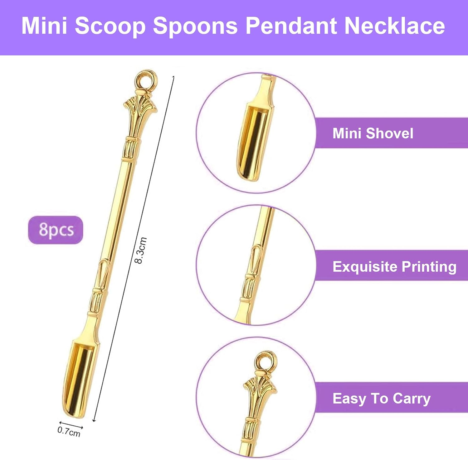 8 PCS Mini Measuring Spoon Set - Small Zinc Alloy Spoons for Cooking, Baking, Coffee, Sugar, Seasonings - Kitchen & Craft Tools