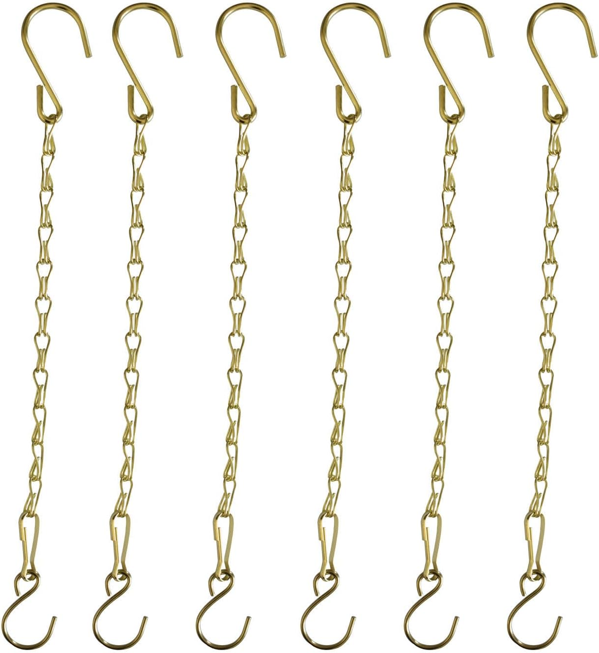 Chain for Hanging Plants,35 Inch Black Hanging Chain,Hanging Basket Chain Kits with Hooks for Bird Feeder Hanging Plant Extender Porch Wind Chime (Black, 35 Inch-2Pcs)