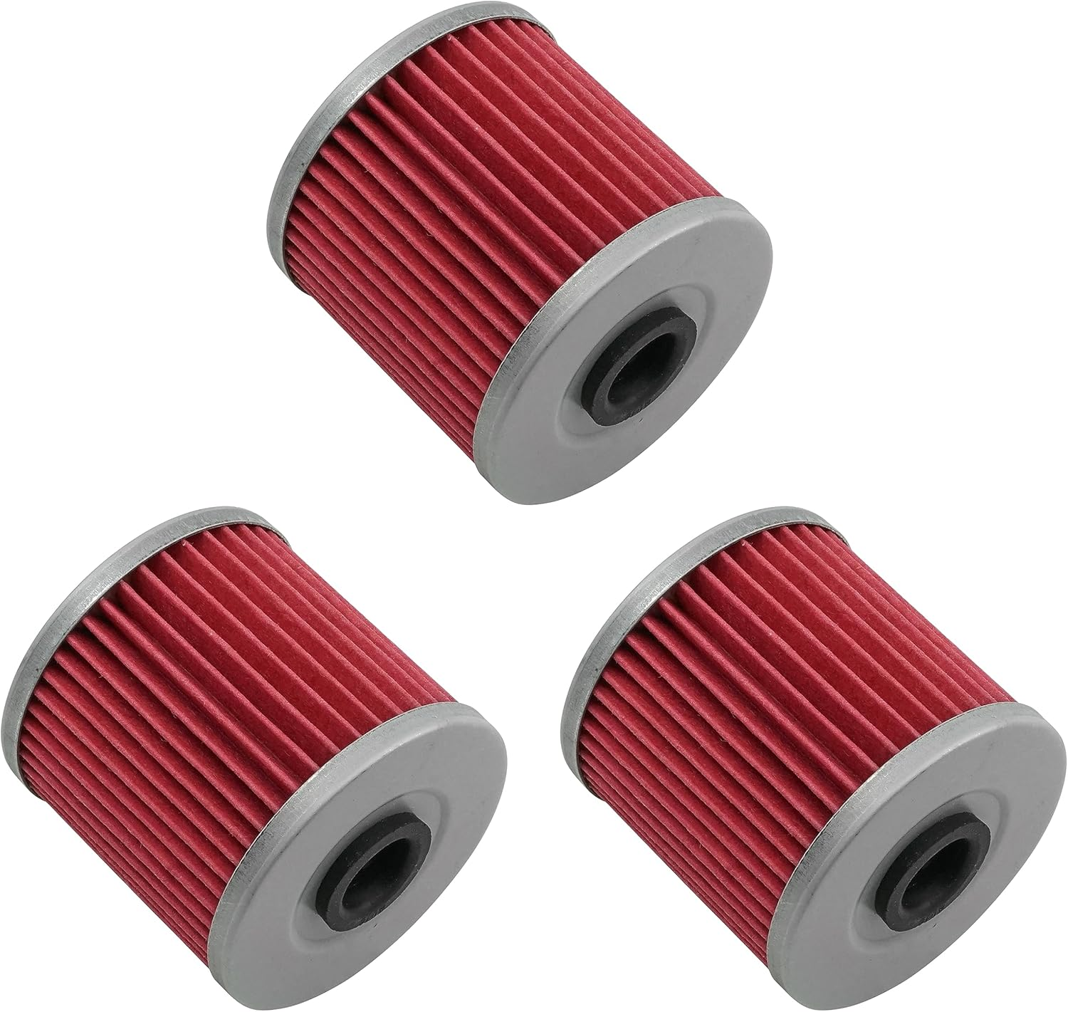 Caltric 3 PACK OIL FILTER Fits KAWASAKI 650 KLR650 KLR-650 1 image number 5