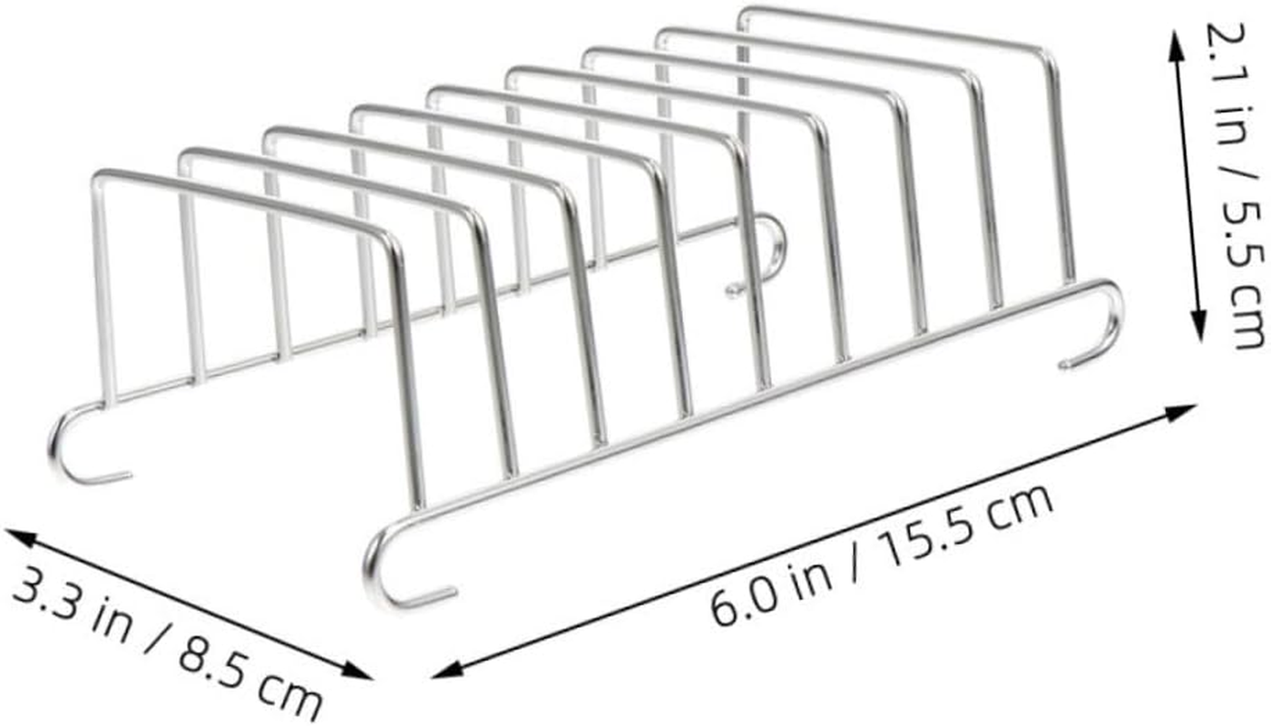 RORPOIR Air Fryer Bread Rack Toast Rack 201Ss Stainless Steel Air Fryer Accessory for Home Cooking and Meat Drying image number 4