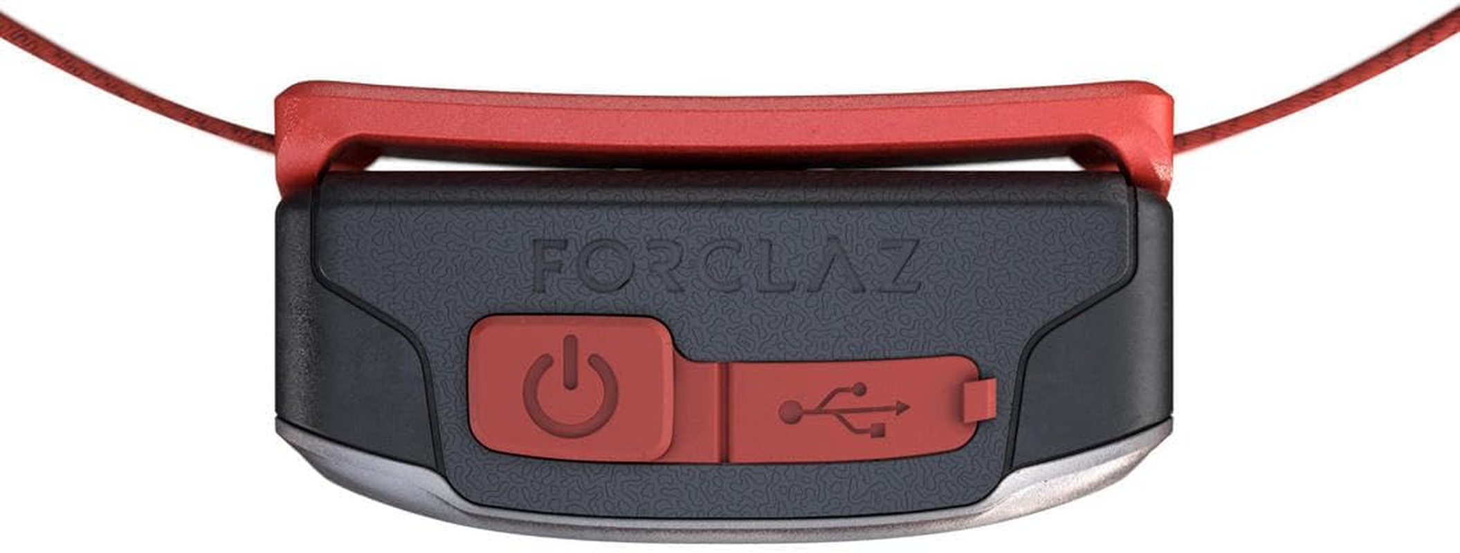 Decathlon Forclaz Bivouac 500 Usb Rechargeable Head Torch - 100 Lumens Brick Red - Headlamp image number 4