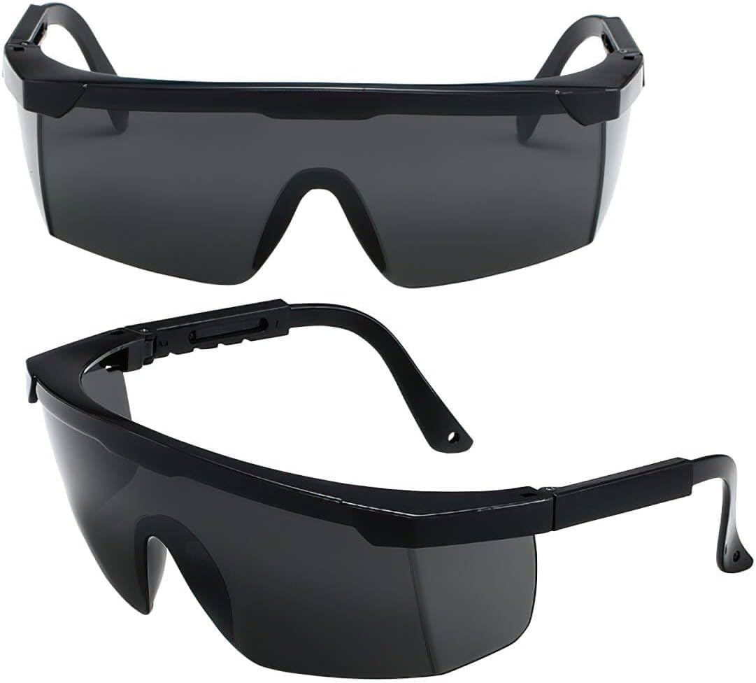 Pack of 2 IPL Light Protection Glasses, 200 Nm - 2000 Nm Wavelength Laser Safety Glasses, HPL/IPL Hair Removal with UV-C Protection, Laser Safety Glasses, Solarium Glasses, Cosmetic Eye Protection image number 1