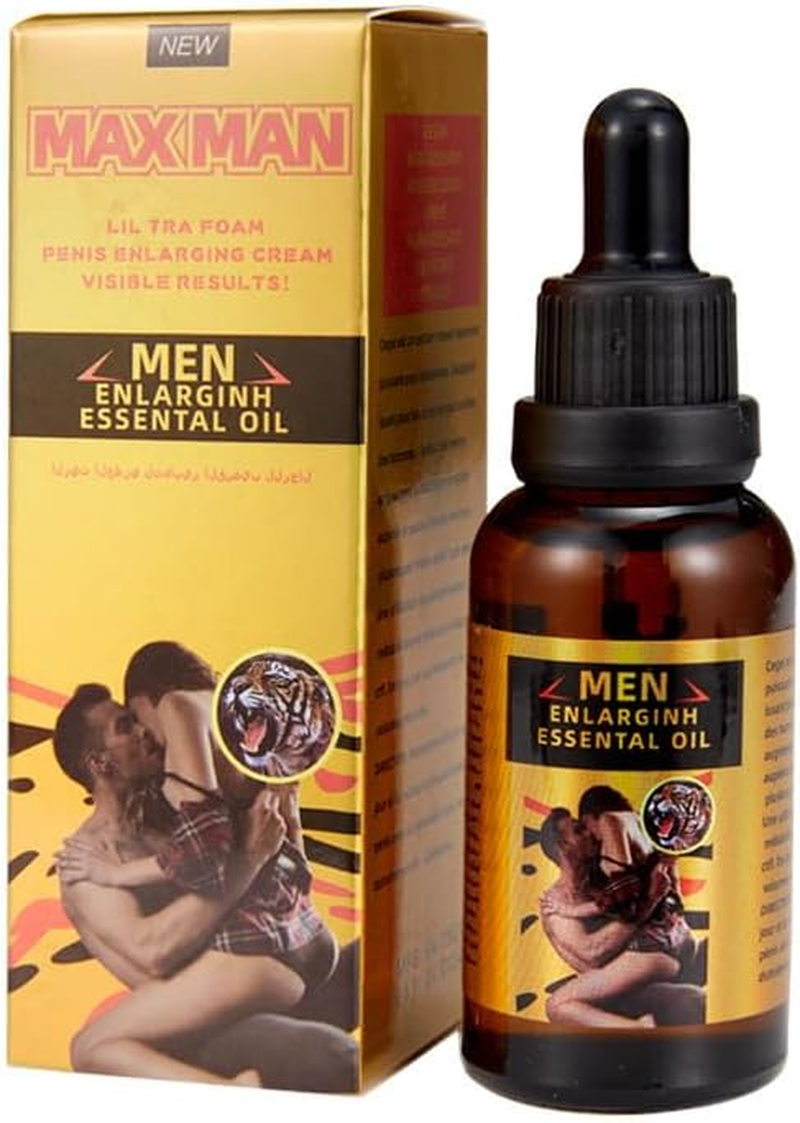 Men'S Erotic Massage Essential Oil for Sex, Sexual Enhancement Erection Cream, Penisgrowth Longer, Penis Energy Essence Oiyl, Care Delay Performance Boost Strength，Massage Oil