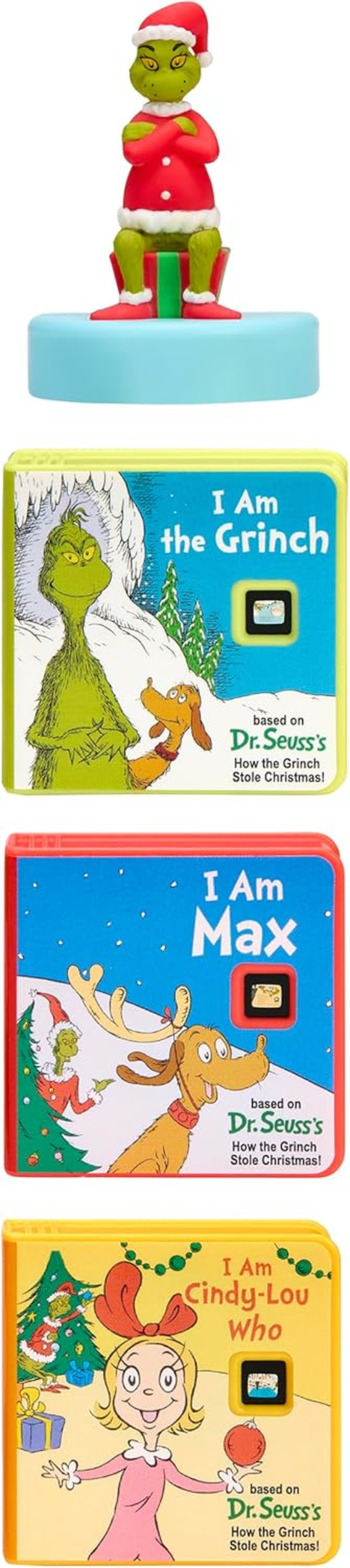 Little Tikes Story Dream Machine Dr. Seuss Grinch Collection, Storytime, Books, Audio Play Character, Gift and Toy for Toddlers and Kids Girls Boys Ages 3+ Years