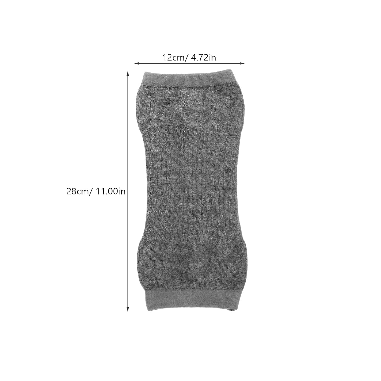 WOFASHPURET Cashmere Knee Pads, Winter Soft Thermal Knee Braces Wool Knee Sleeves Cycling Ski Running Knee Warmers Knee Compression Leg Sleeves for Men Women, Grey image number 2