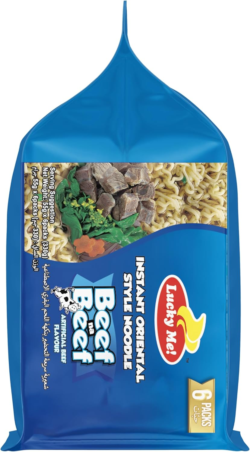 Lucky Me! Beef Na Beef Instant Noodles 55G X 6 Packs image number 3