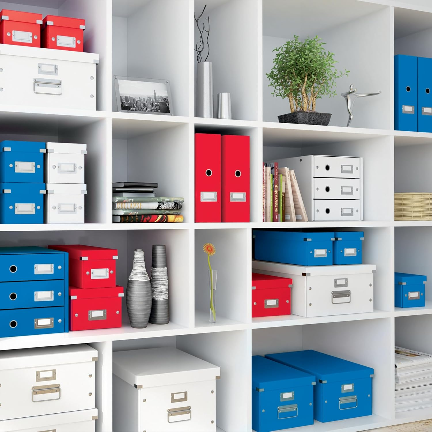 Leitz A5 Storage Box, Click and Store Range 60430036 - Small, Blue image number 4