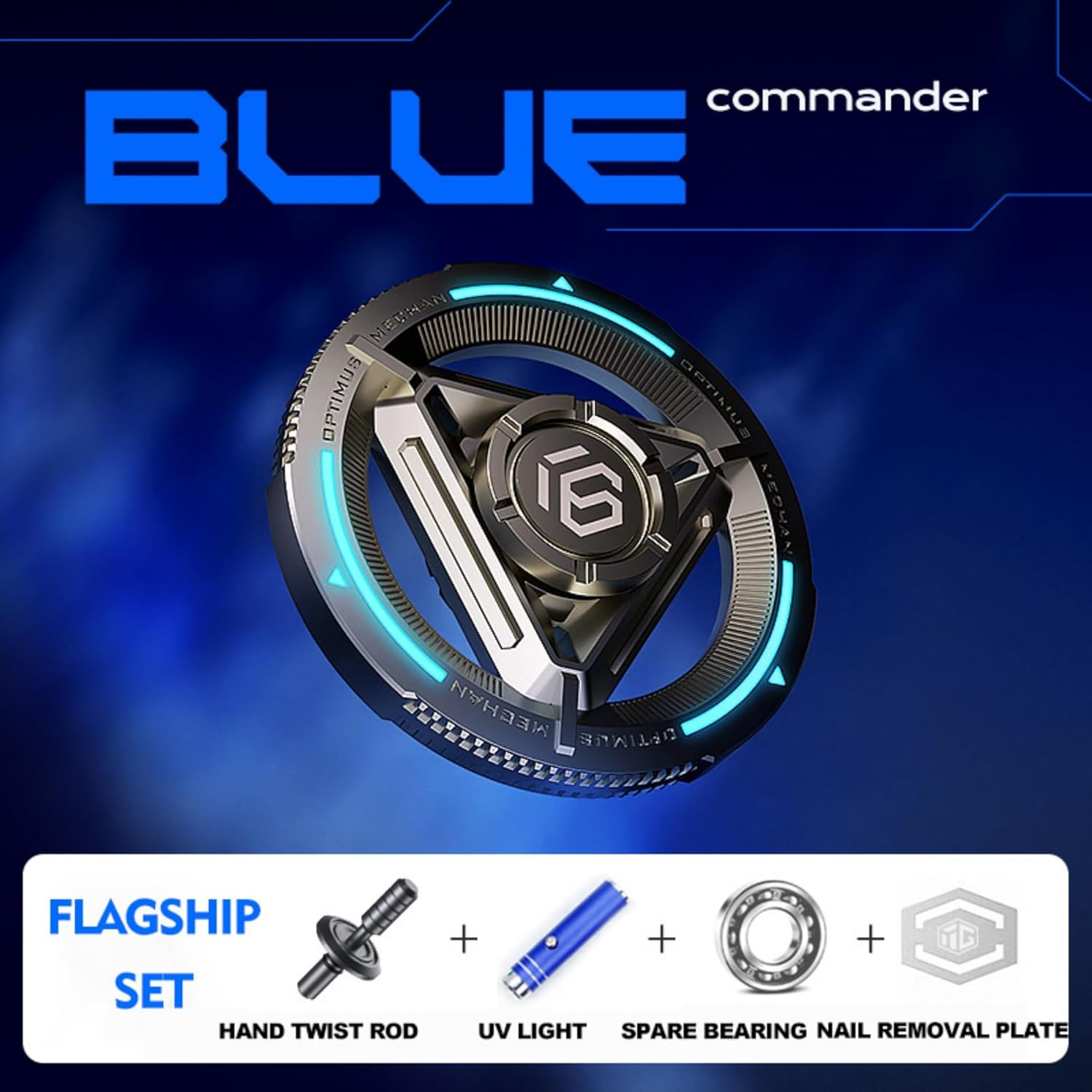 YIJO Fidget Spinner for Adults Big Heavy Metal Fidget Spinner Aswesome and Fast Fidget Spinner Longest Spinning with Stainless Steel Bearing R188