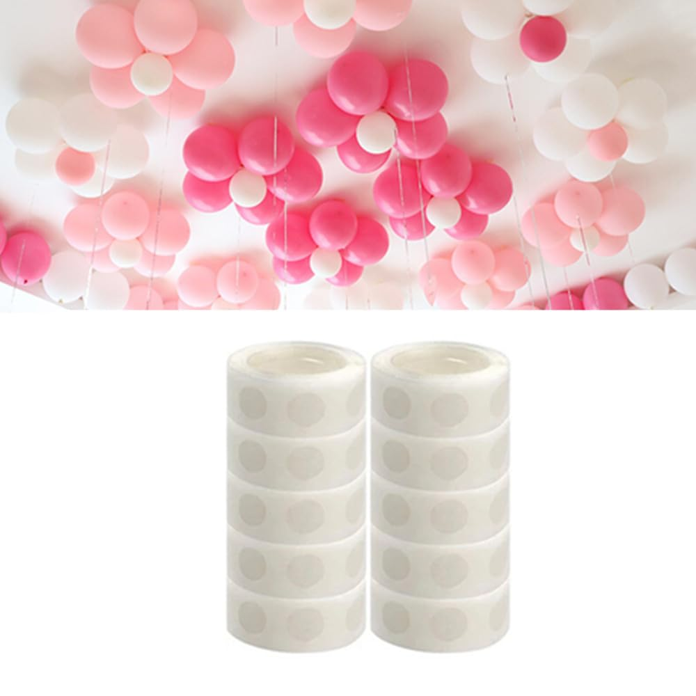 Cuicanfla Balloon Magic Glue Dots, 1000Pcs Point Dots Balloon Glue Easy Removable Adhesive Point Tape, for Gift Wrapping, Wedding Balloon Garland, Birthday Party