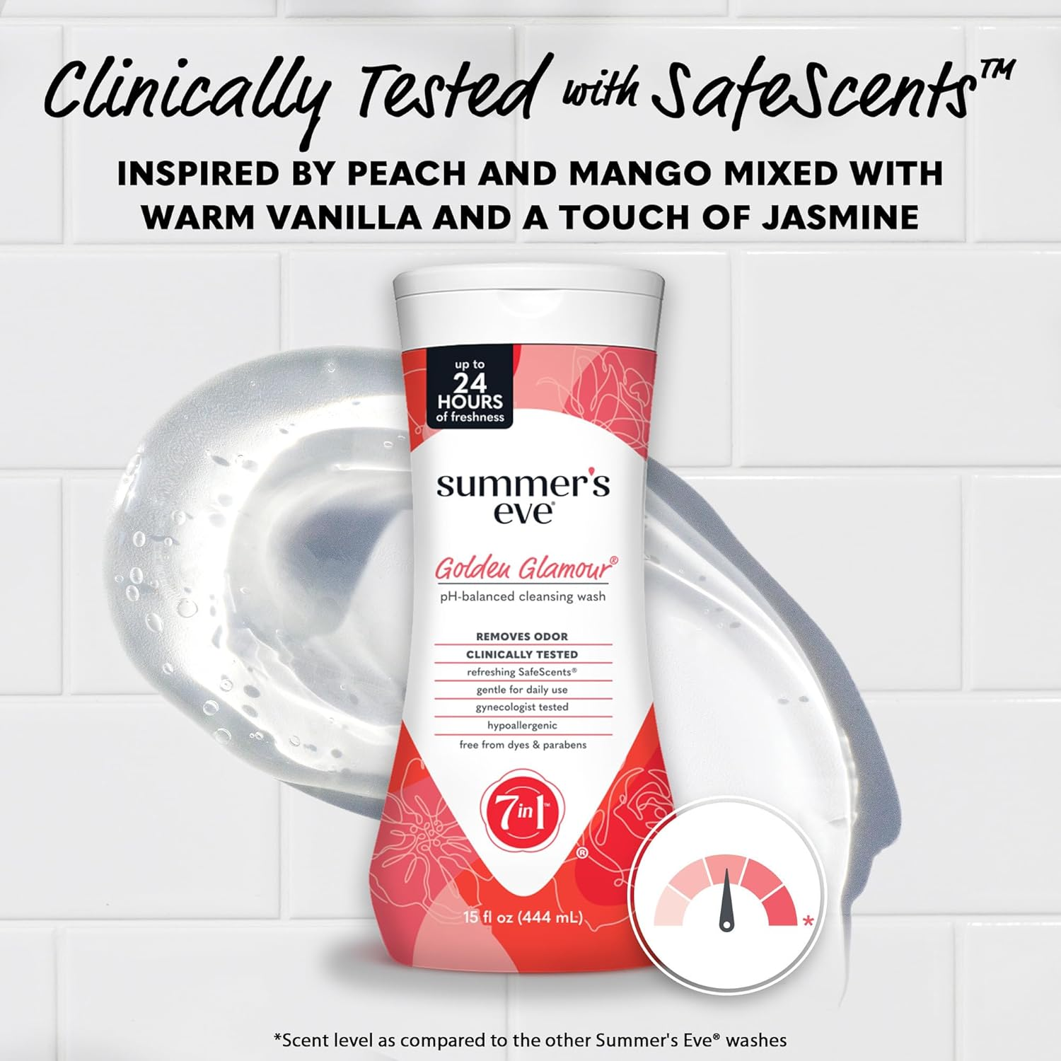 Summer'S Eve Feminine Cleansing Wash, Golden Glamour, 15 FL OZ image number 2