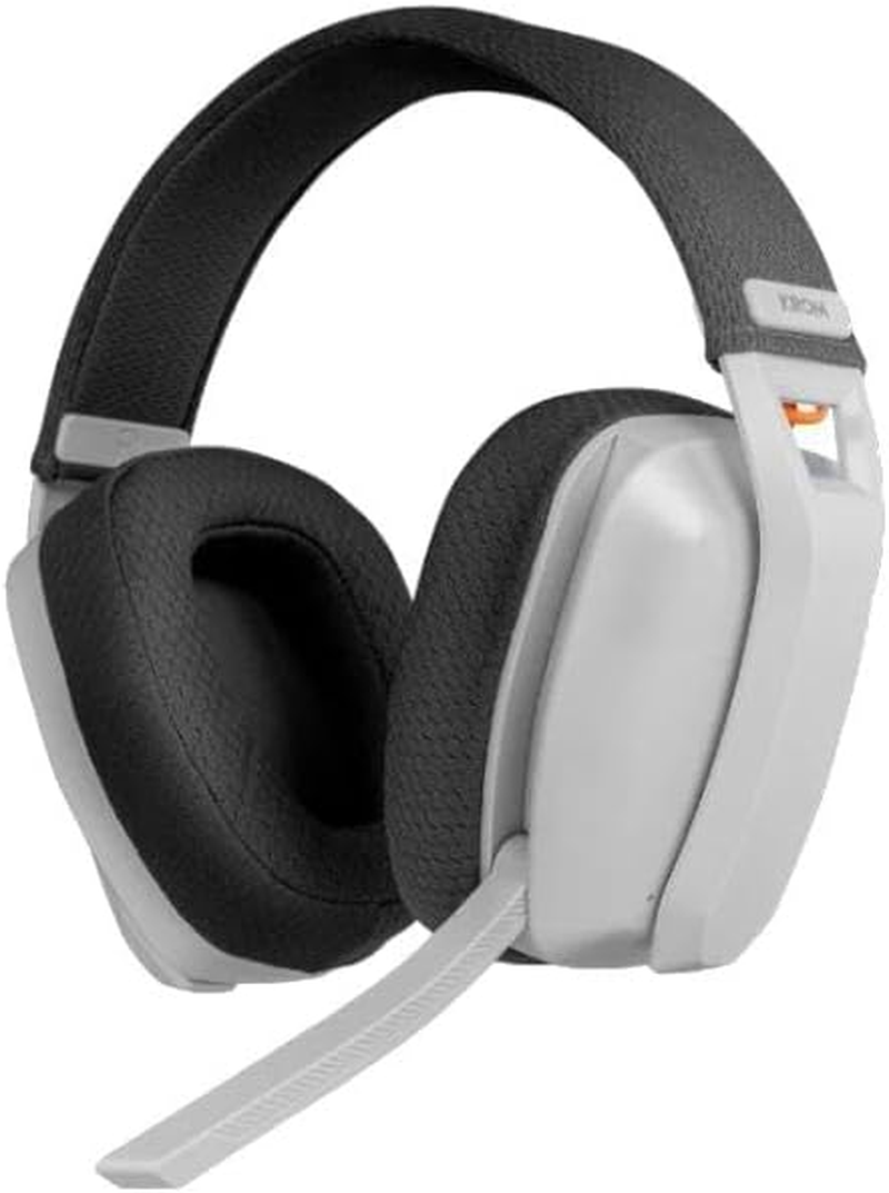 Glowster Wireless Gaming Headphones, White, Immersive Sound, Built-In Microphone, Bluetooth Connection, Ideal for Gaming and Streaming