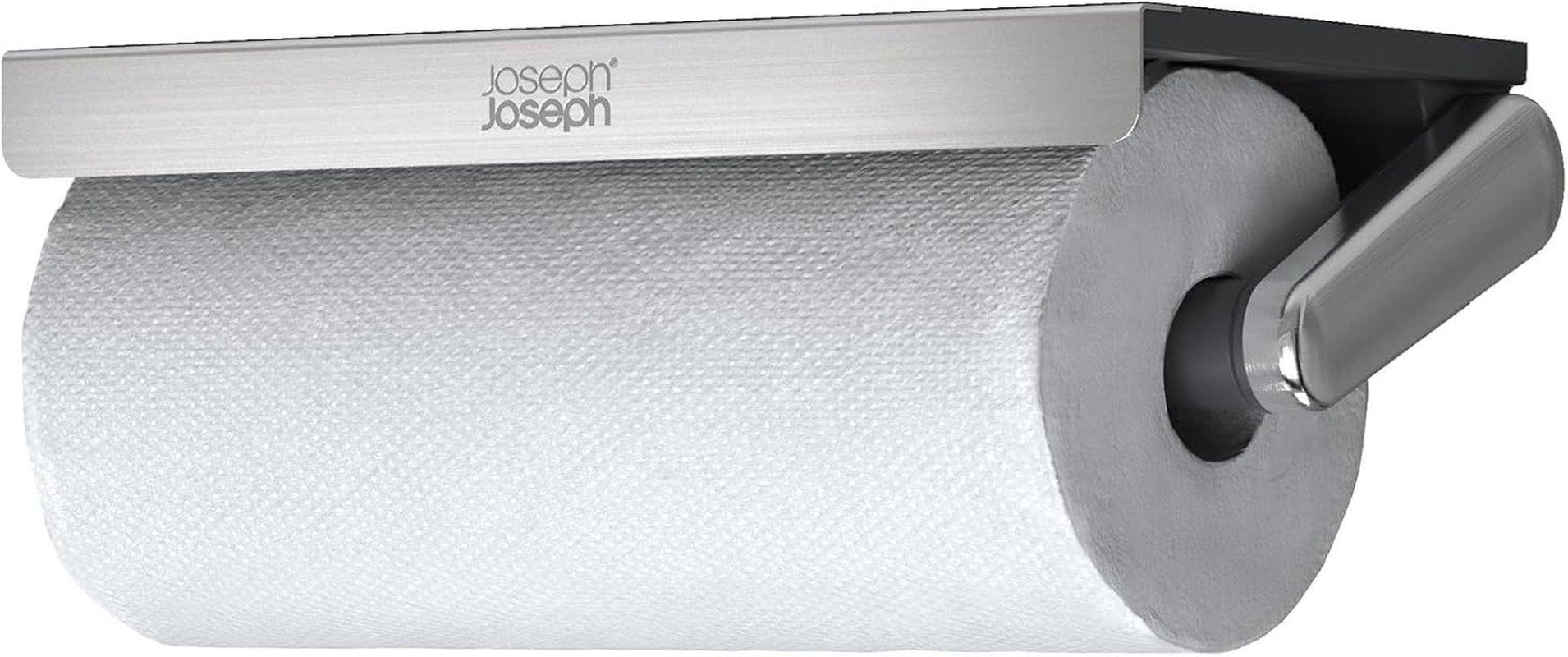 Joseph Joseph Rollgrip under Cabinet Kitchen Roll Holder, Space-Saving, Spring Tension Arm, Easy One-Handed Tearing, Fits 140Mm Rolls image number 5