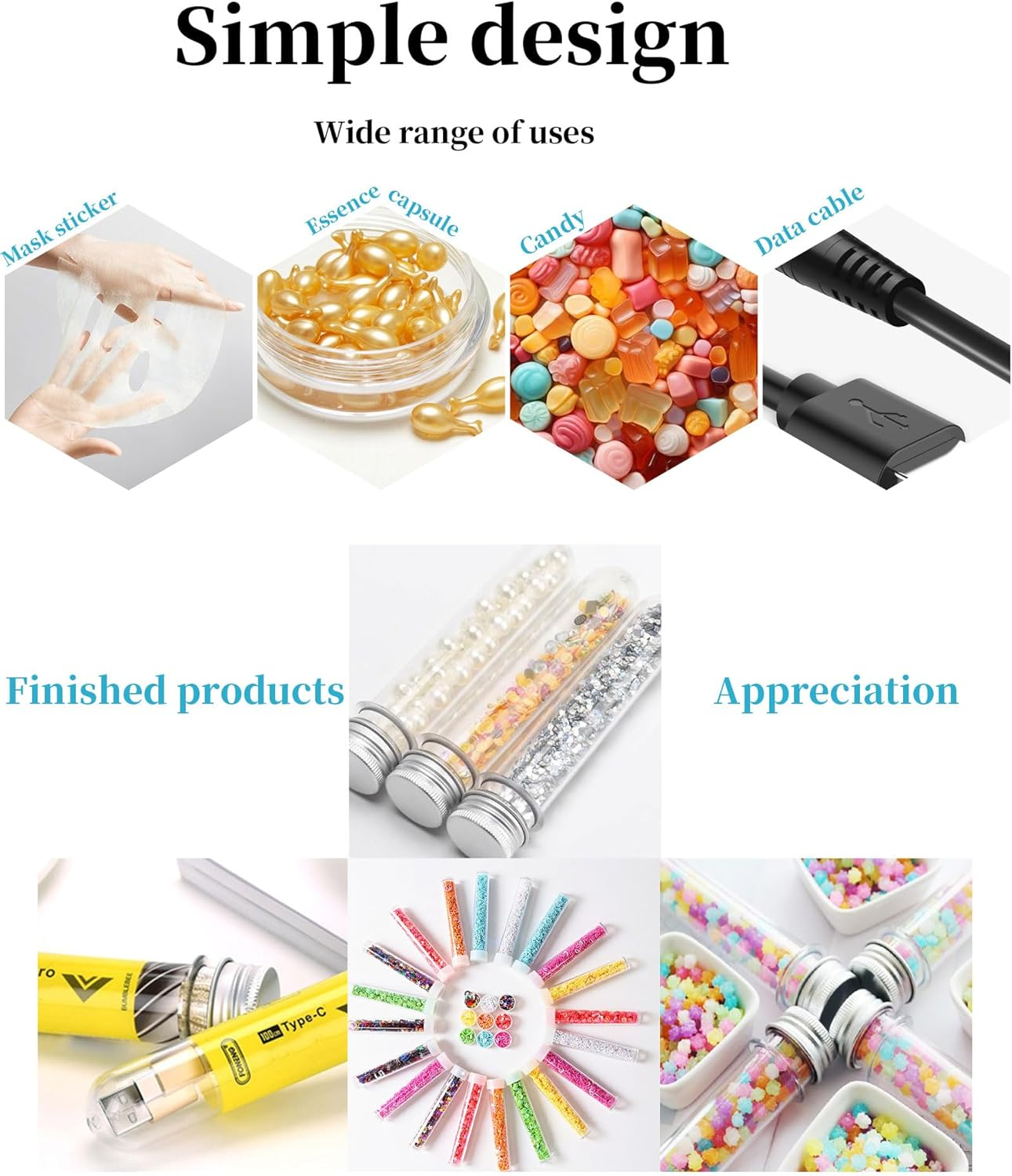 30Pcs Plastic Storage Empty Tubes 40ML Clear Plastic Test Tubes with Screw Caps Jelly Cookie Nuts Containers image number 3