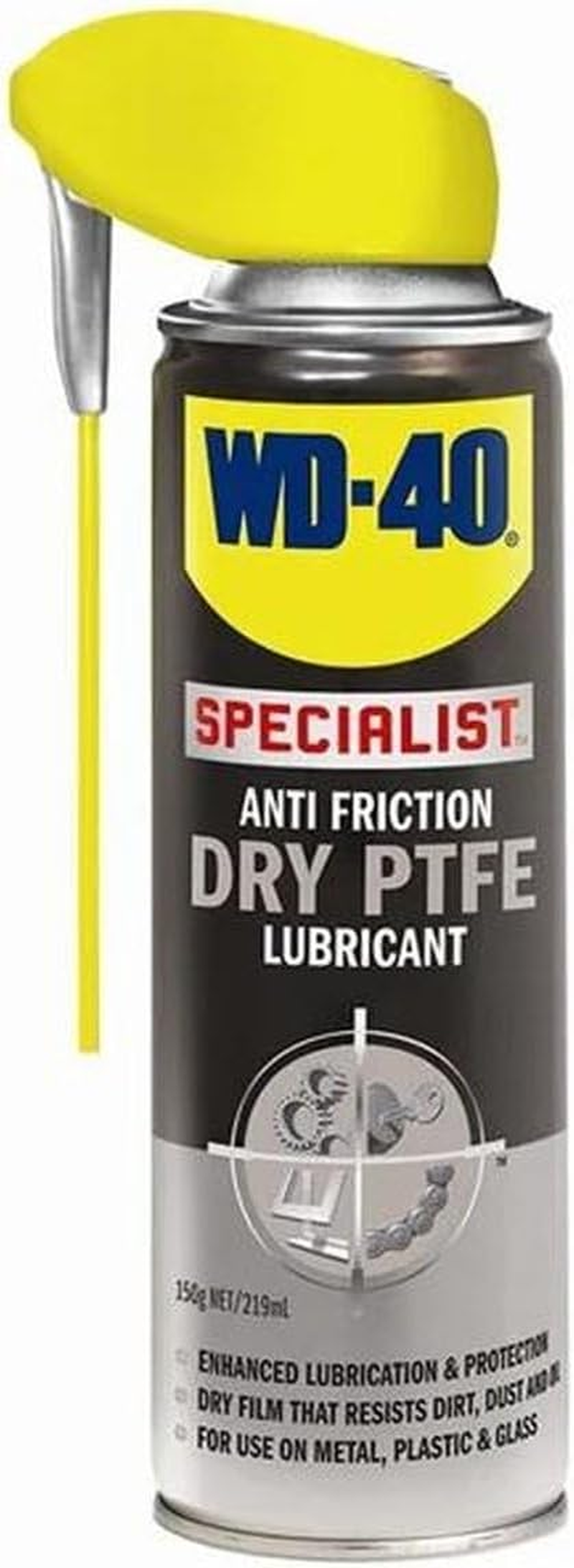 WD-40 Specialist anti Friction Dry PTFE Lubricant 219 Ml image number 1