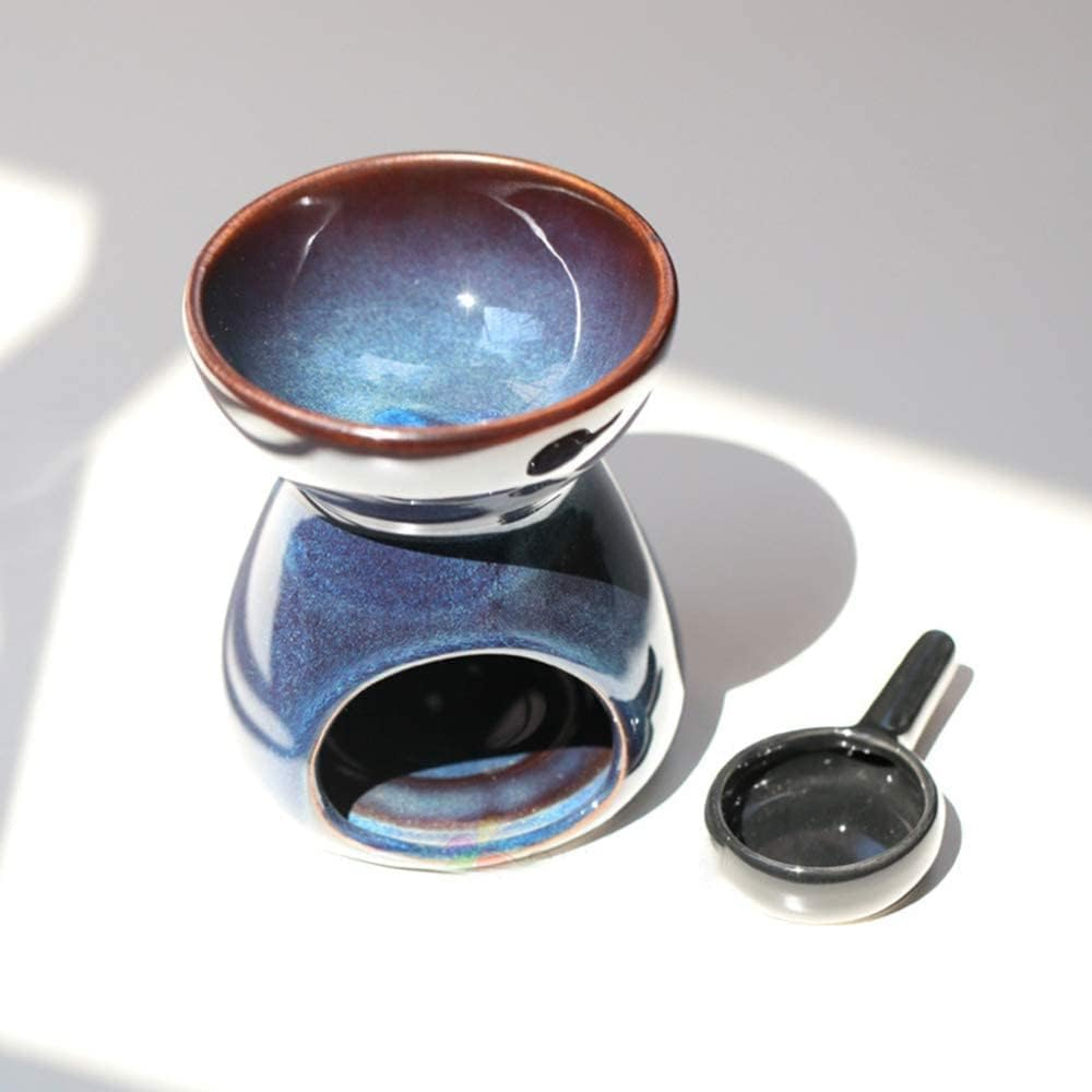 Sculpture Statue Antiques Collectables，Home Decorative Ceramic Aromatherapy Burner/Essential Oil Warmer Candle Holder for Home Decor Meditation