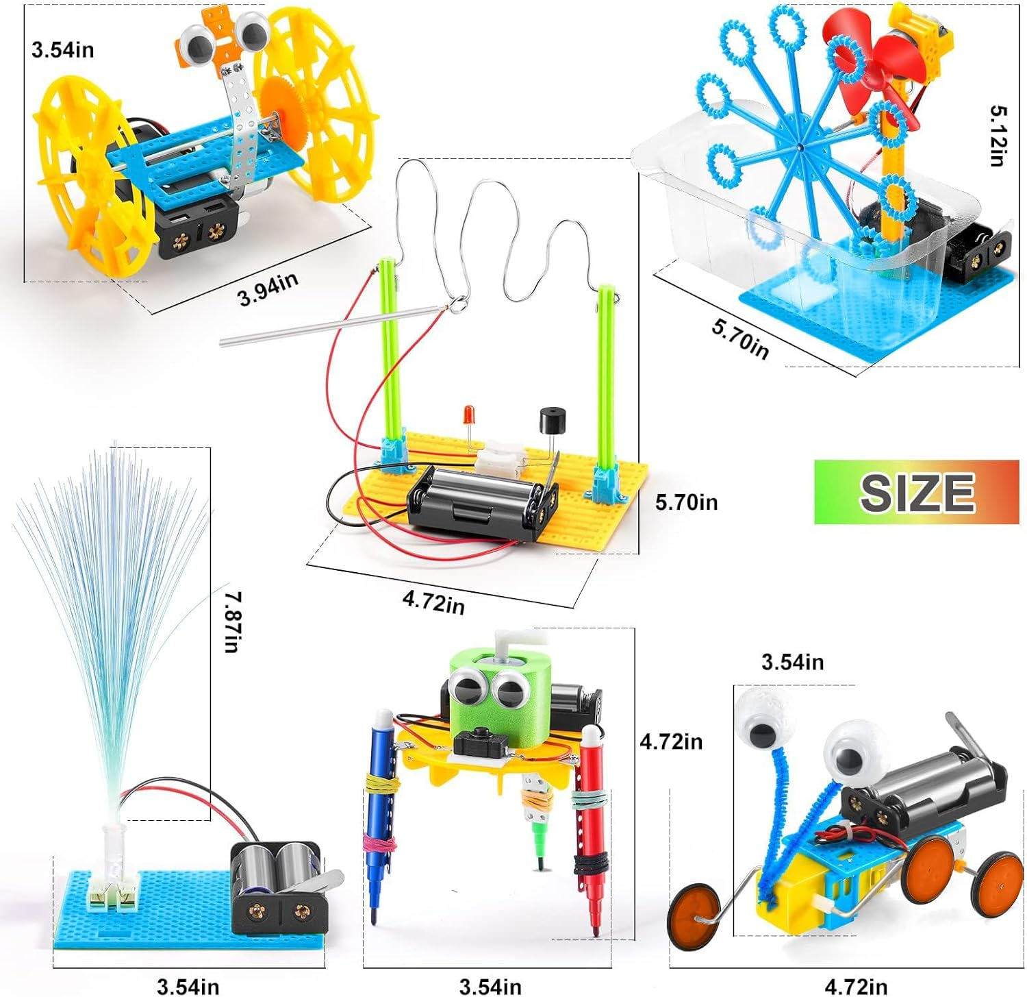 STEM Robotics Science Kits for Kids Age 8-12 Robot Building Kit 5-7, STEM Toys for Boys 8-10 Science Experiments 6-8 Girls Engineering Projects STEAM Activities Gifts 6 7 8 Year Old Boy (Model A) image number 2