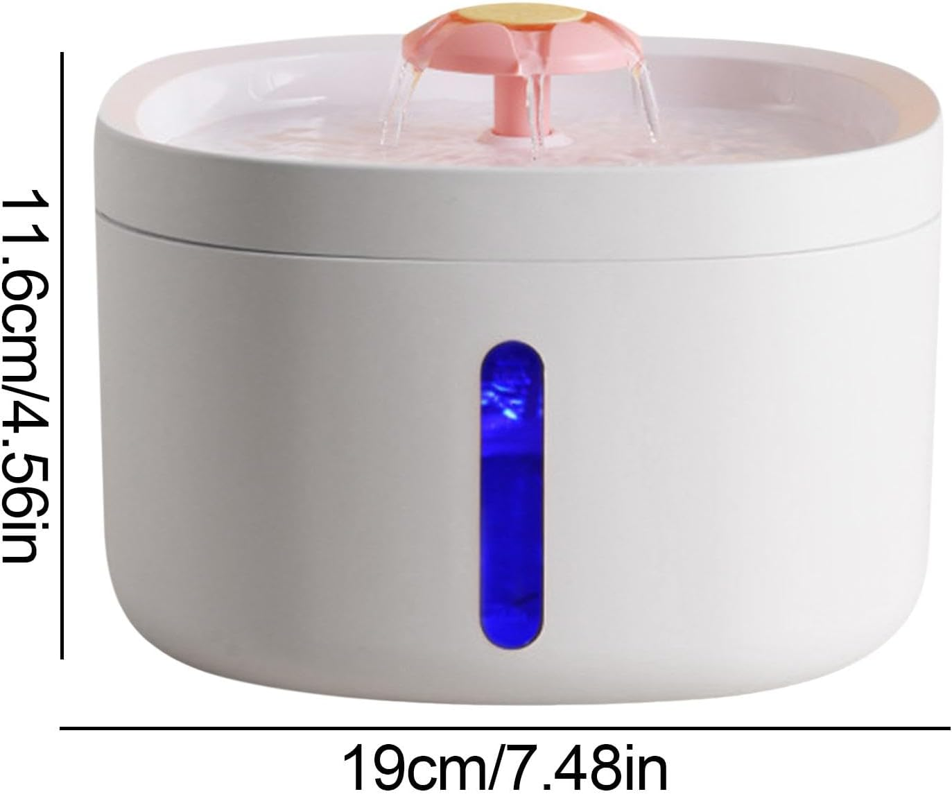 Pet Drinking Fountain, Cat Hydration Bowl, Pump, Large Capacity Fountain, Pump Cat Hydration Fountain with Usb Plug-In for Bedrooms and Dining Rooms. image number 2