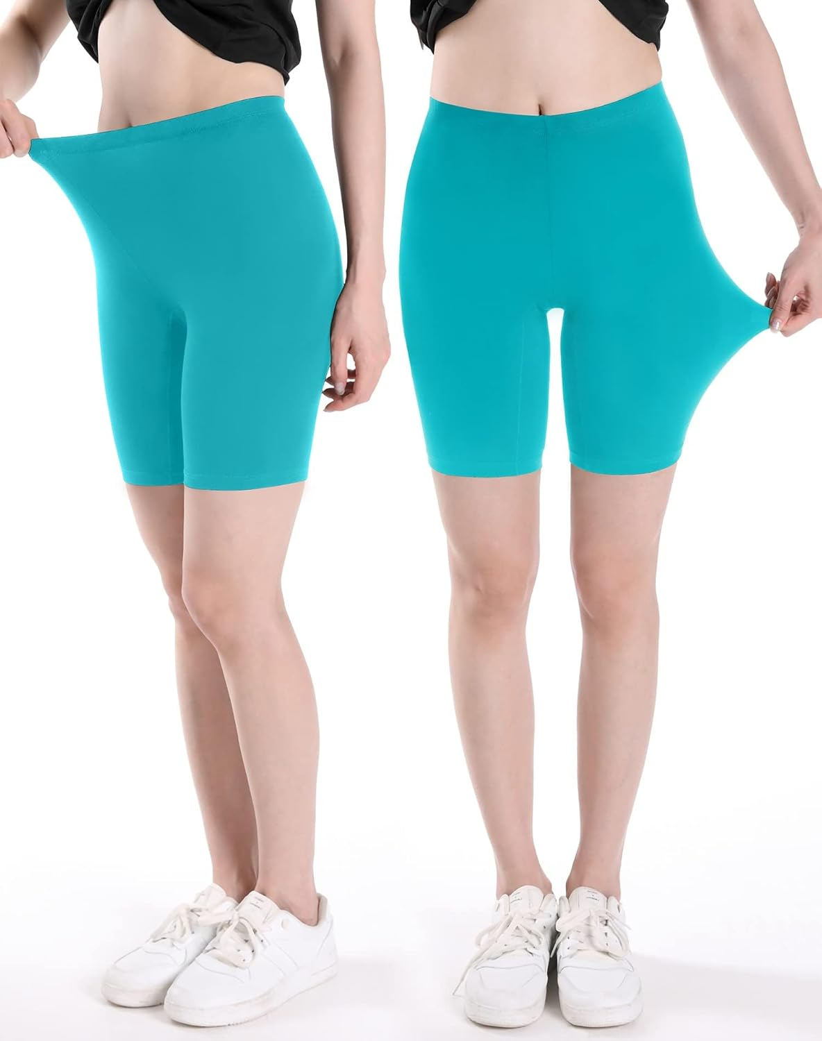 INNERSY Teen Girls' Soft Cotton Short for Age 8-16 Kids Tagfree Dance Shorts 3-Pack image number 5