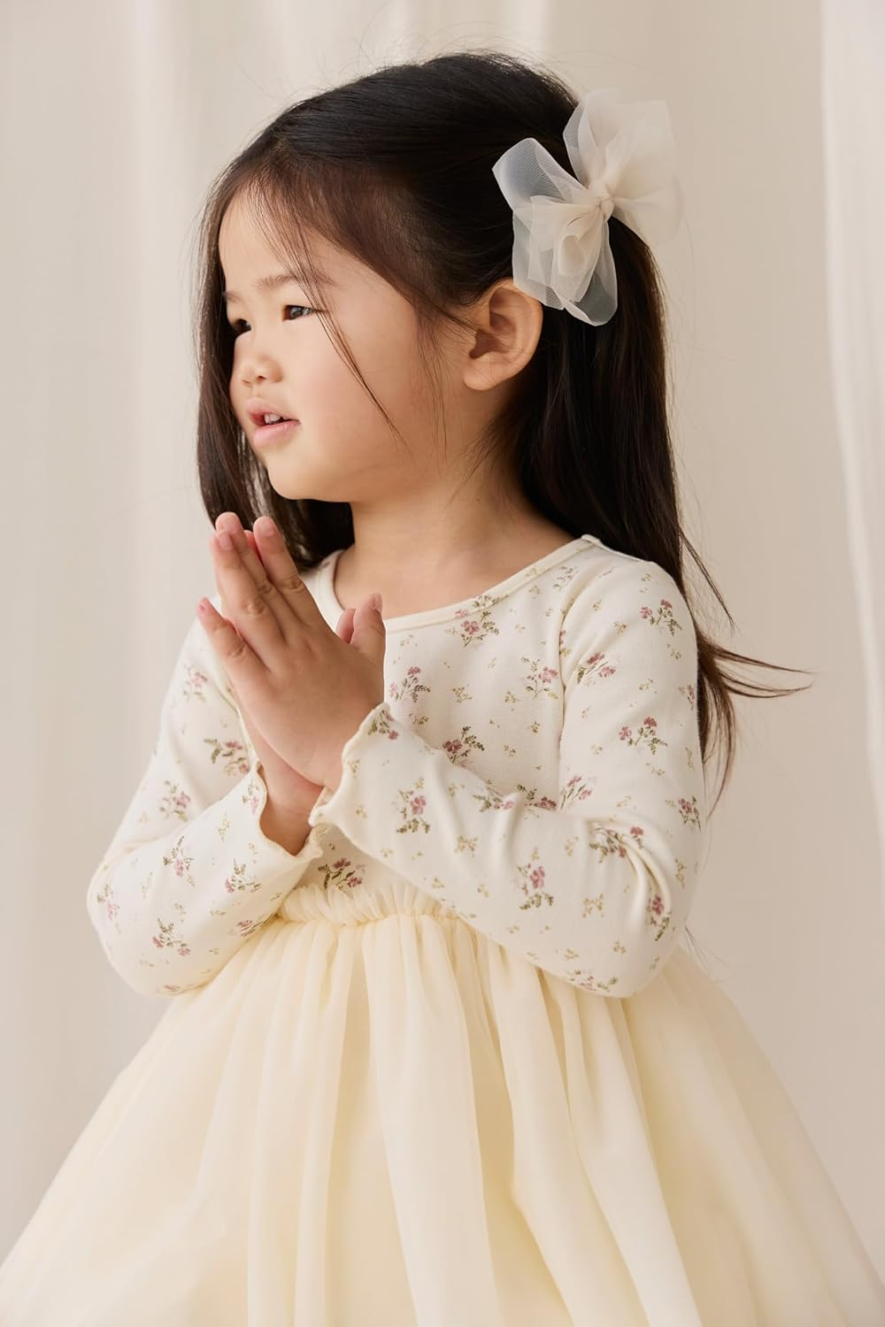 Tulle Hair Clip Blushed Rose