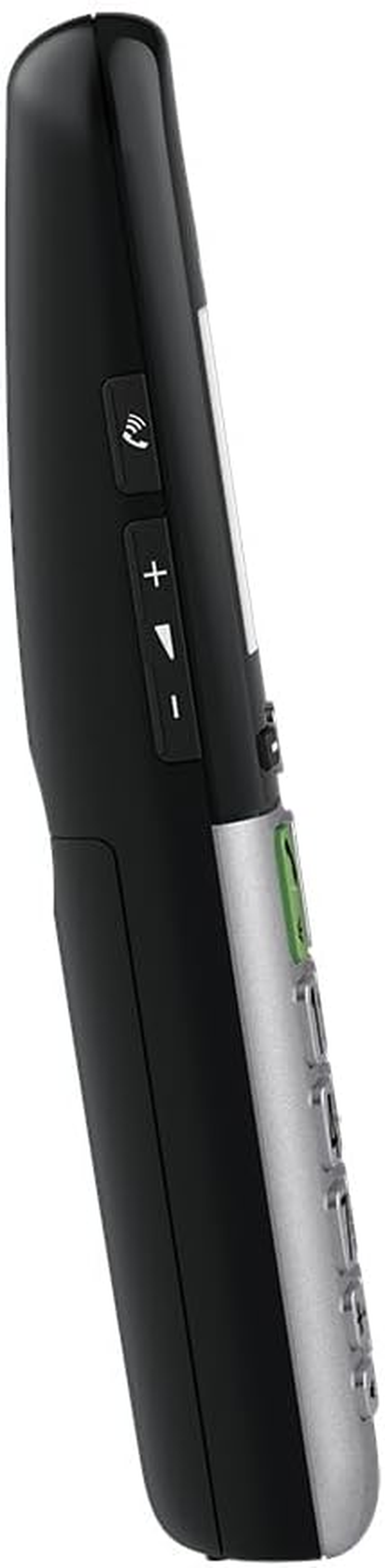 Panasonic Digital Cordless Phone with Answering Machine, Large Display, Hearing Aid Compatibility, Torchlight, Black & Silver (KX-TGU432AZB) image number 6