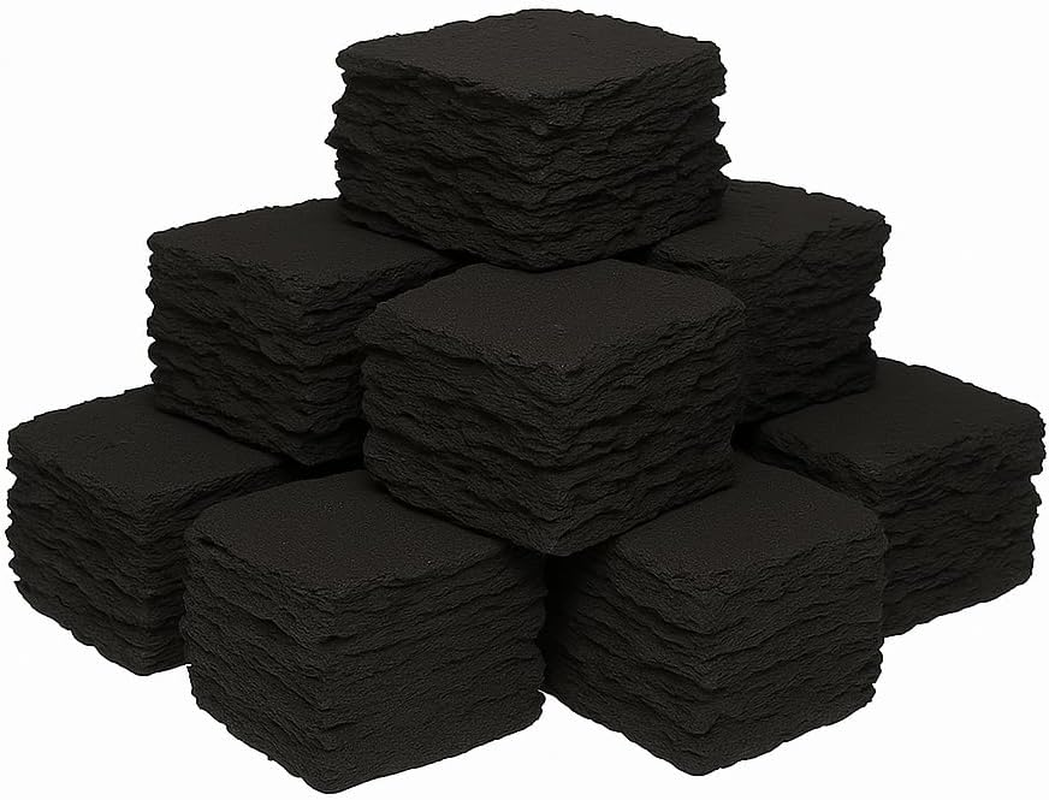 Gas Fire Replacement Coals 20 Gas Fire Ceramic Square Coals, Boxed, for Gas, Bio Ethanol and Electric Fires Approximate Size 10 Small 35Mm X 35Mm X 35Mm 10 Medium 45Mm X 45Mm X 45Mm