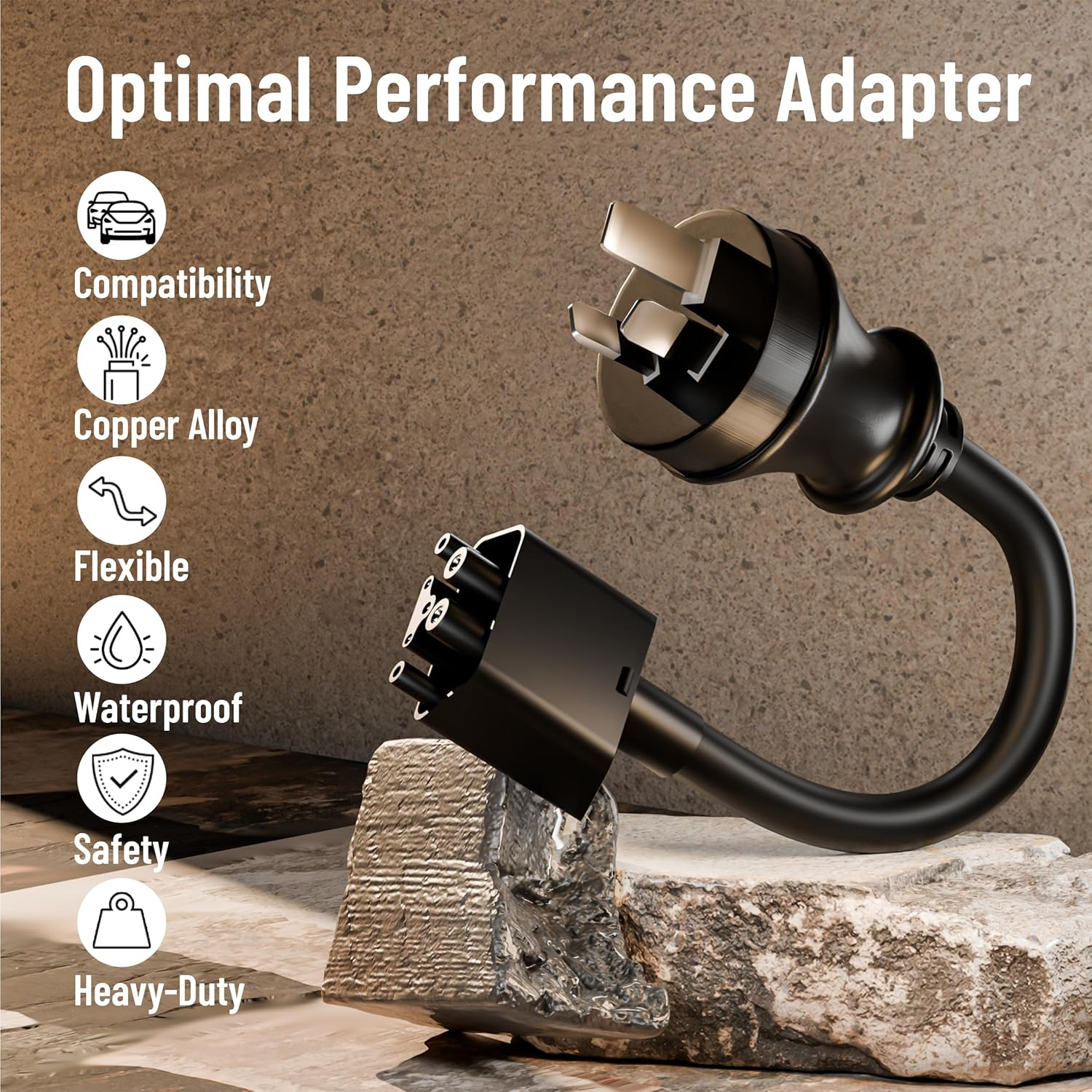 3 Pin to Tesla Adapter 240V 15A Tesla Mobile Connector Plug Gen 2 Mobile Charger Portable EV Charger Accessory Portable Charging image number 2