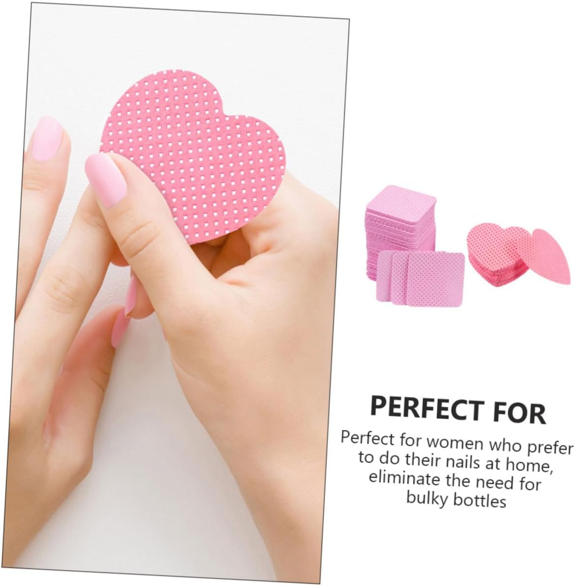 400Sheets Nail Polish Remover Wipes Cleaning Pads for Eyelash Extensions and Nail Polish Removal Lint Cotton Wipes image number 4