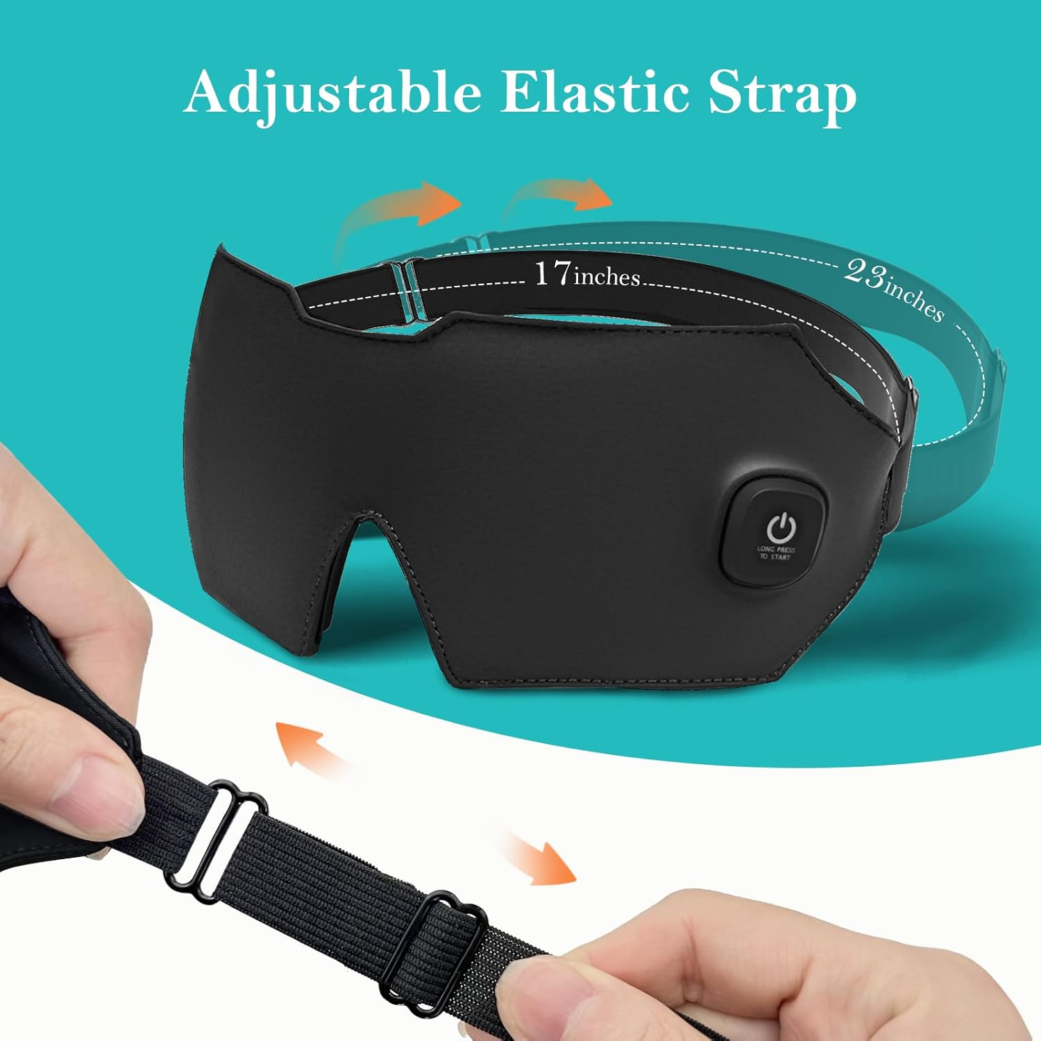 Heated Eye Mask for Dry Eyes, Cordless Eye Mask Warm Compress with Washable Cover, Blackout for Travel image number 1