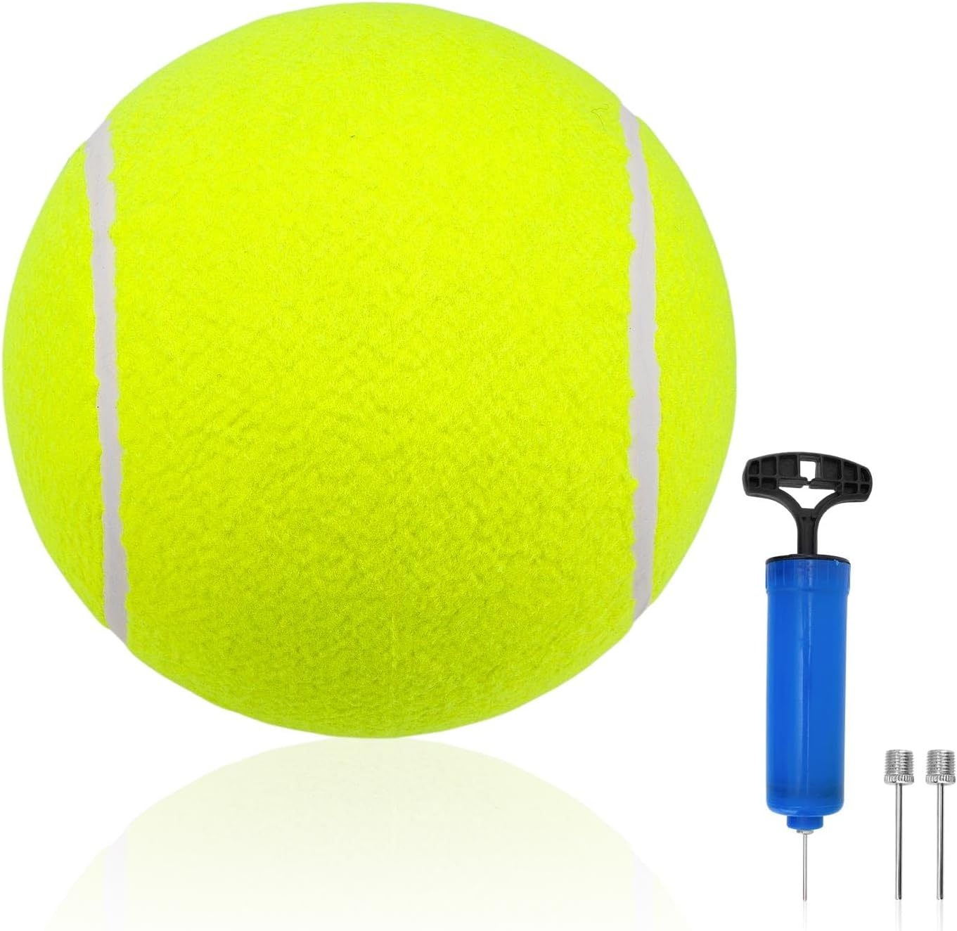 9.45 Inch Giant Herding Ball for Dogs, Extra Large Tennis Ball for Dogs with Pump & 2 Needles Fun Fetch & Training Pet Outdoor Toy image number 4